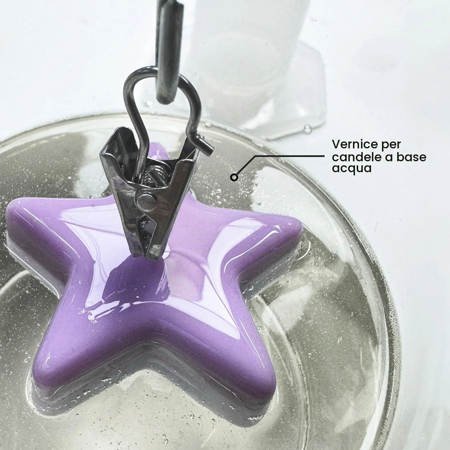 BOOWAN NICOLE Vernice per candele lucida, 120 ml, trasparente per paraffina, soia e cera d'api, a base d'acqua, antigraffio e antipolvere, asciugatura rapida