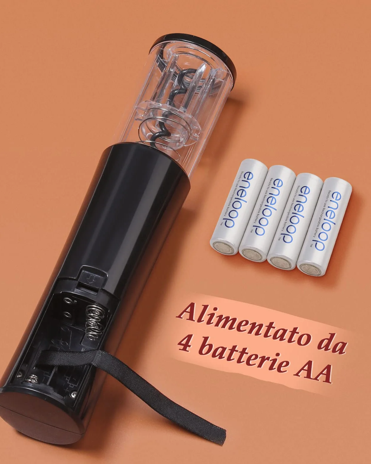 Rovtop Cavatappi Elettrico per Vino, 5 in 1 Apribottiglie, Stappa Bottiglie Elettrici automatico si apre rapidamente con Tappo del Vino,Versatore, Set Apri Bottiglia Vino Regalo, Kit Vino