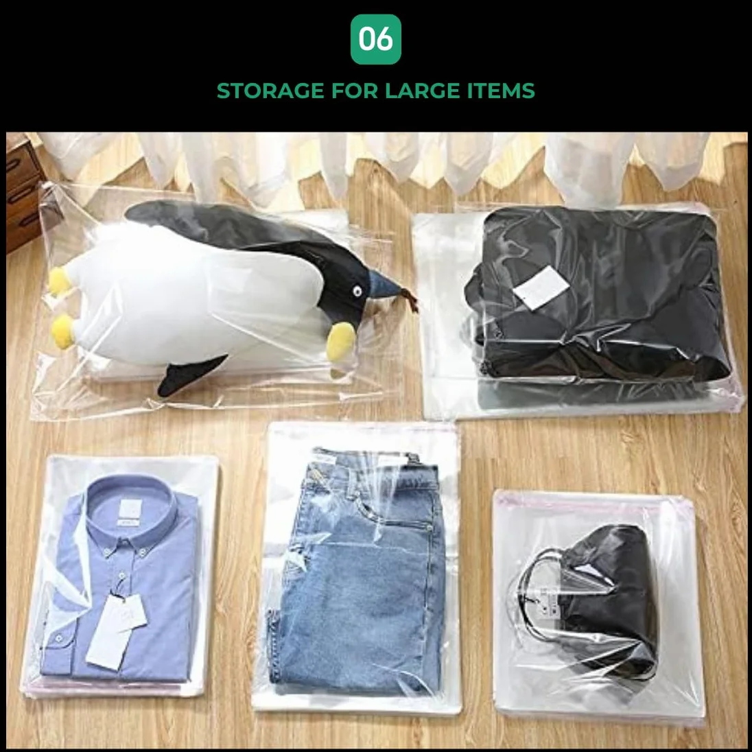 250 Bustine di Cellophane Trasparenti Autoadesivi. Sacchetti di Plastica OPP con Cucitura Sigillata e Foro di Ventilazione per Caramelle, Regali, Gioielli, Carte, Cioccolatini, Foto.