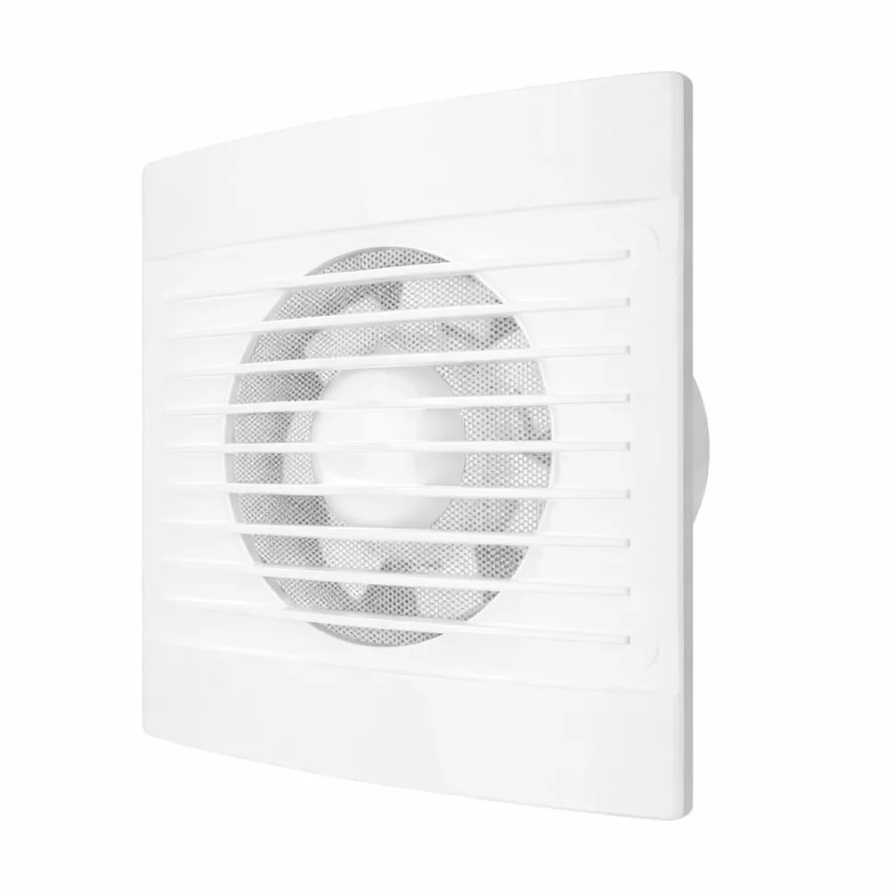 RASMACOR Aspiratore Aria 100 mm EXT-001 | 15W A+ Ultra silenzioso (36 dB) | Portata 180 m³/h | Extra piatto | Valvola di non ritorno & Griglia anti-insetti | Bagno, parete e soffitto