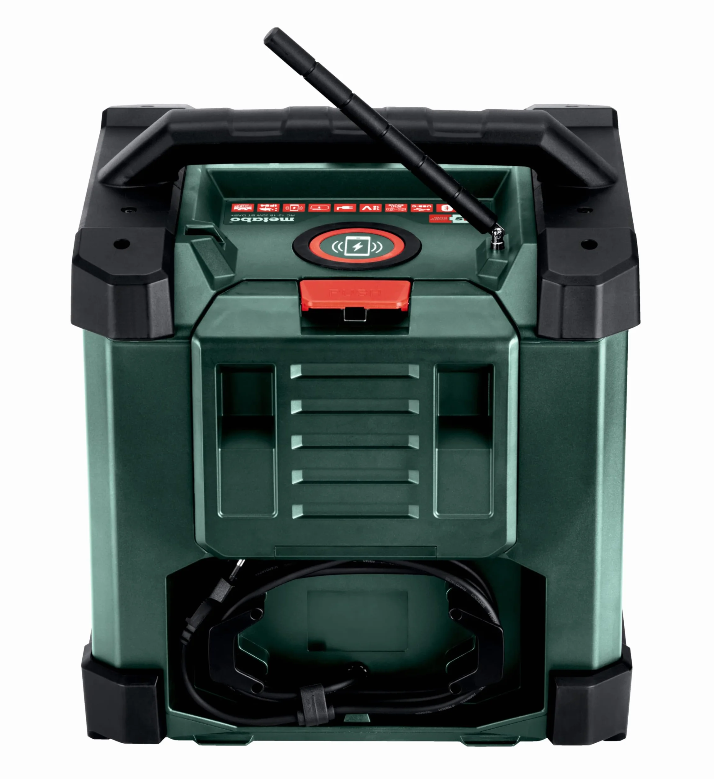 Metabo Radio da cantiere RC 12-18 32 W BT DAB+, 18 V, con Bluetooth e AUX, classe di protezione IP 54, radio 600779850