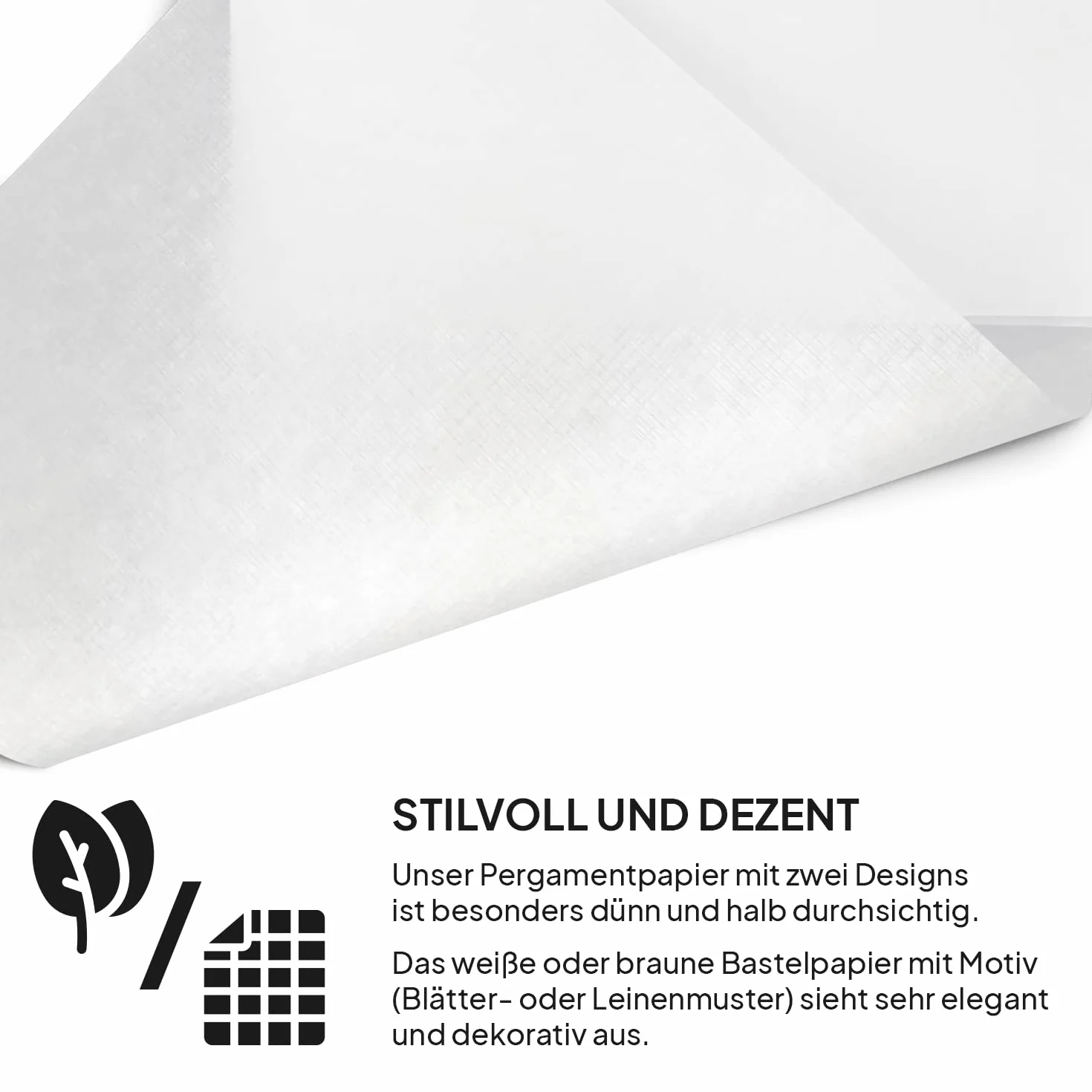 Netuno 50x Carta pergamino Semi Trasparente Bianca Effetto Tela A4 210x 297 mm Carta velina traslucida Elegante Bianca per inviti Biglietti Inserti bomboniere Matrimonio Fidanzamento velina da Regalo