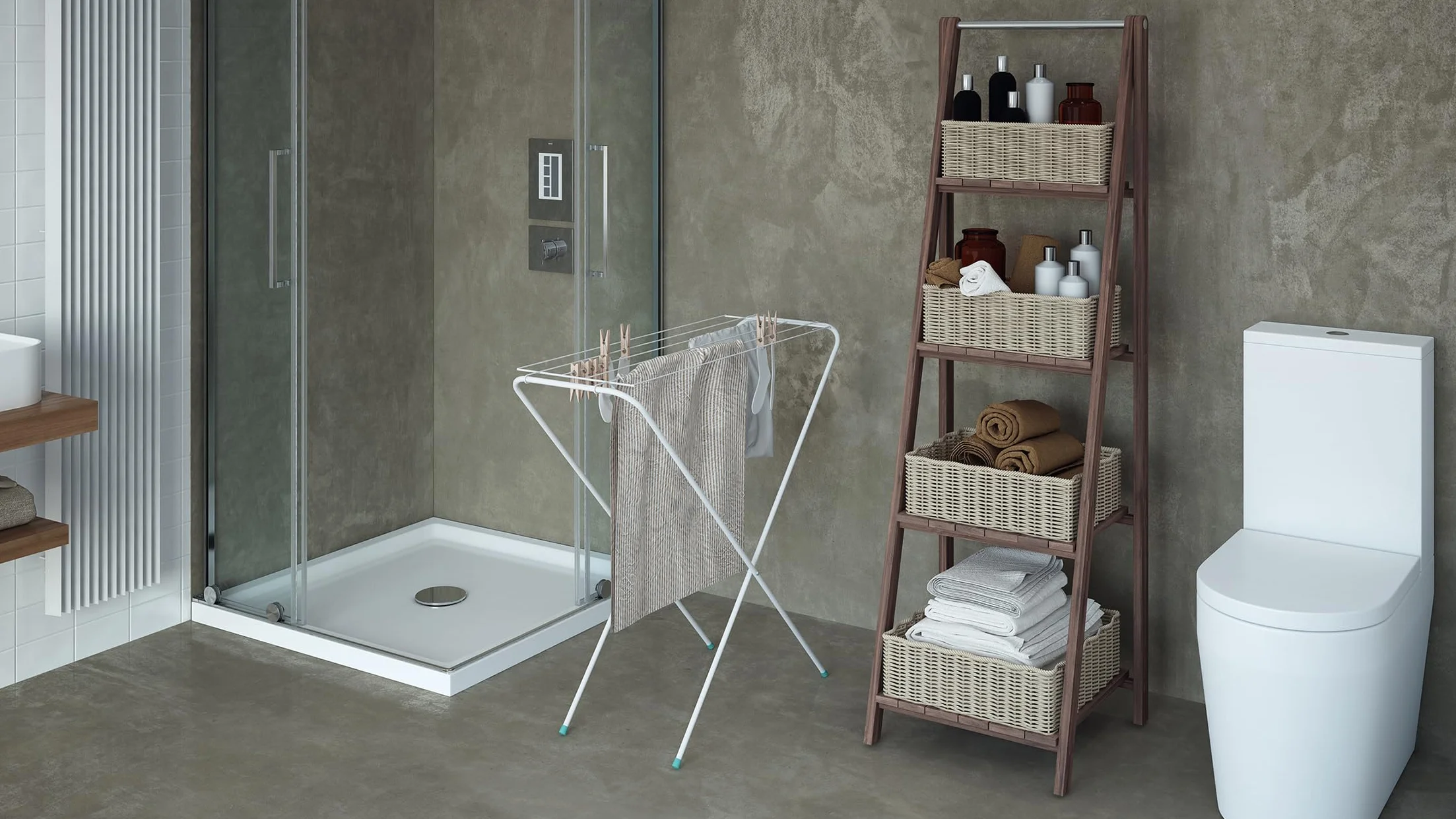 Colombo Stendino Salvaspazio Pieghevole Gazzella | Stendibiancheria in Acciaio Verniciato, Compatto e Leggero da Interno per Spazi Ridotti | 6 Metri di Stenditura | Ultra Slim 1,5 cm | Made in Italy