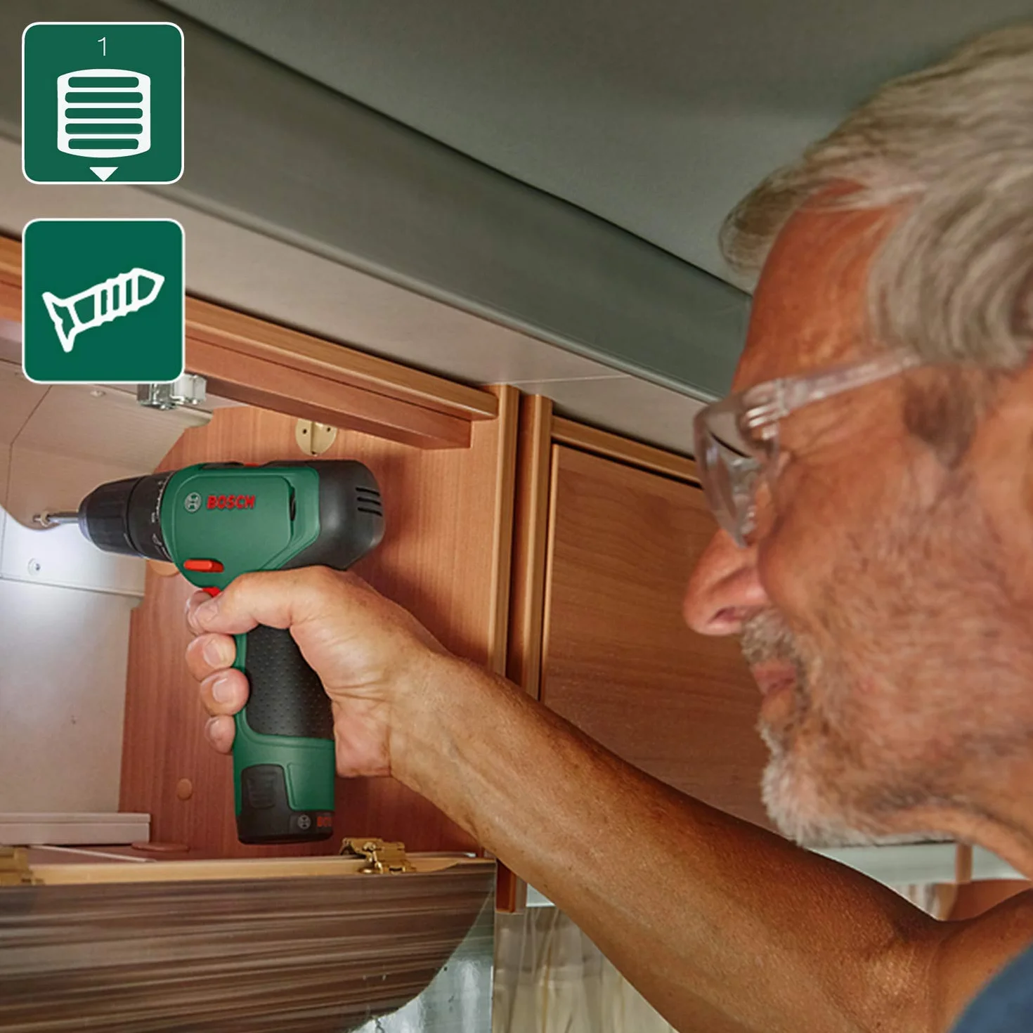 Bosch Home and Garden 06039D3006 Trapano, Green, 3/4 Pollice