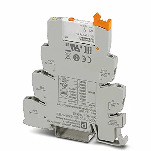 PHOENIX CONTACT PLC-RSC-24DC/1AU/MS/SEN - Modulo relè per funzioni di input, 1 chiusura, tensione di ingresso 24 V DC, confezione da 10