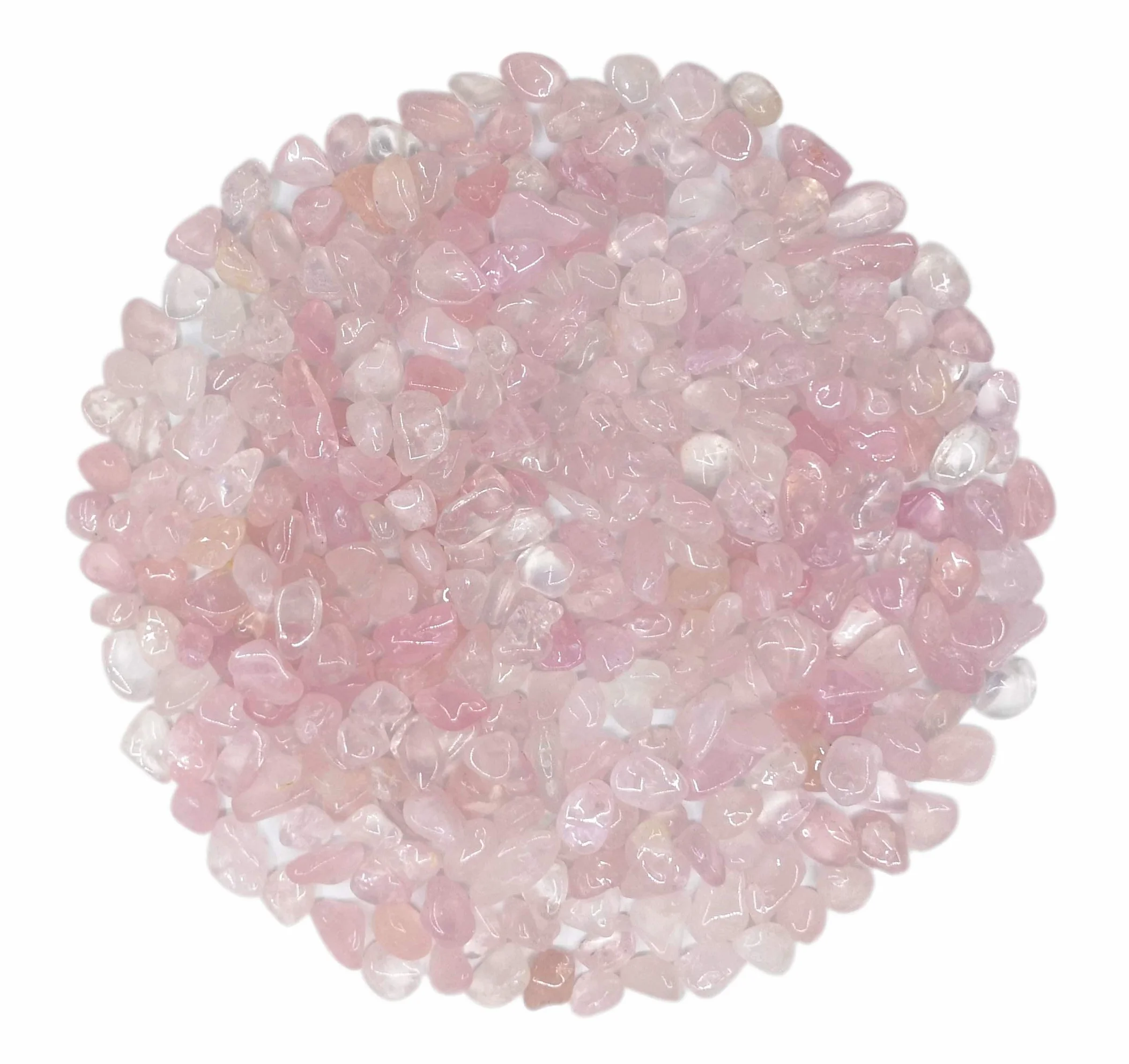 Mina Heal Collezione di pietre chakra, cristalli curativi lucidati, quarzo rosa 450 g