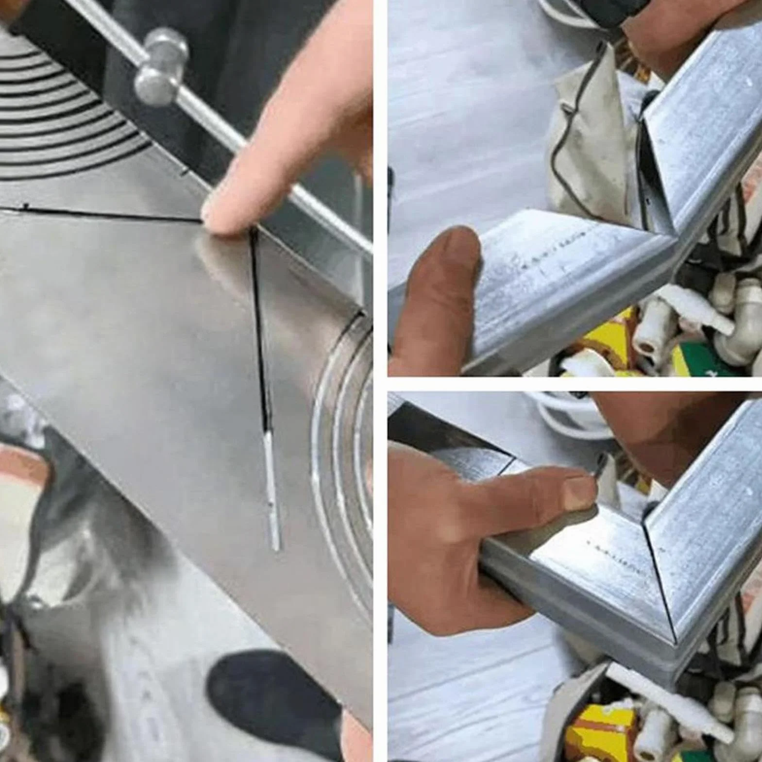 Square Tube Bending, Arc Scriber Tool, Metal Scriber Tool, Tube Marking Tool, Multi-Functional Scribe for Square Tube Bend Marking, Ideal for Craftsmen and Engineers Bending and Metal Marking
