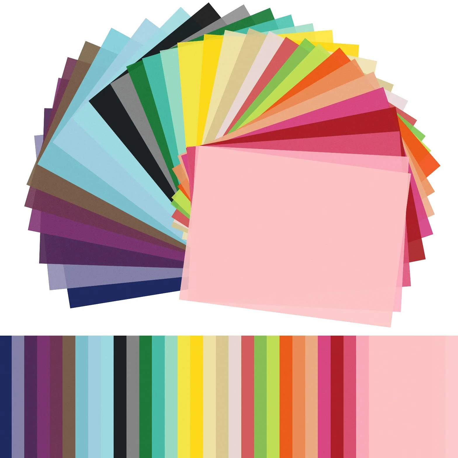 CHRORINE 60 fogli 30 carta velina multicolore arcobaleno carta tissue imballaggio regalo all'ingrosso per Art Craft floreale festa di compleanno (20 x 14,5 pollici)