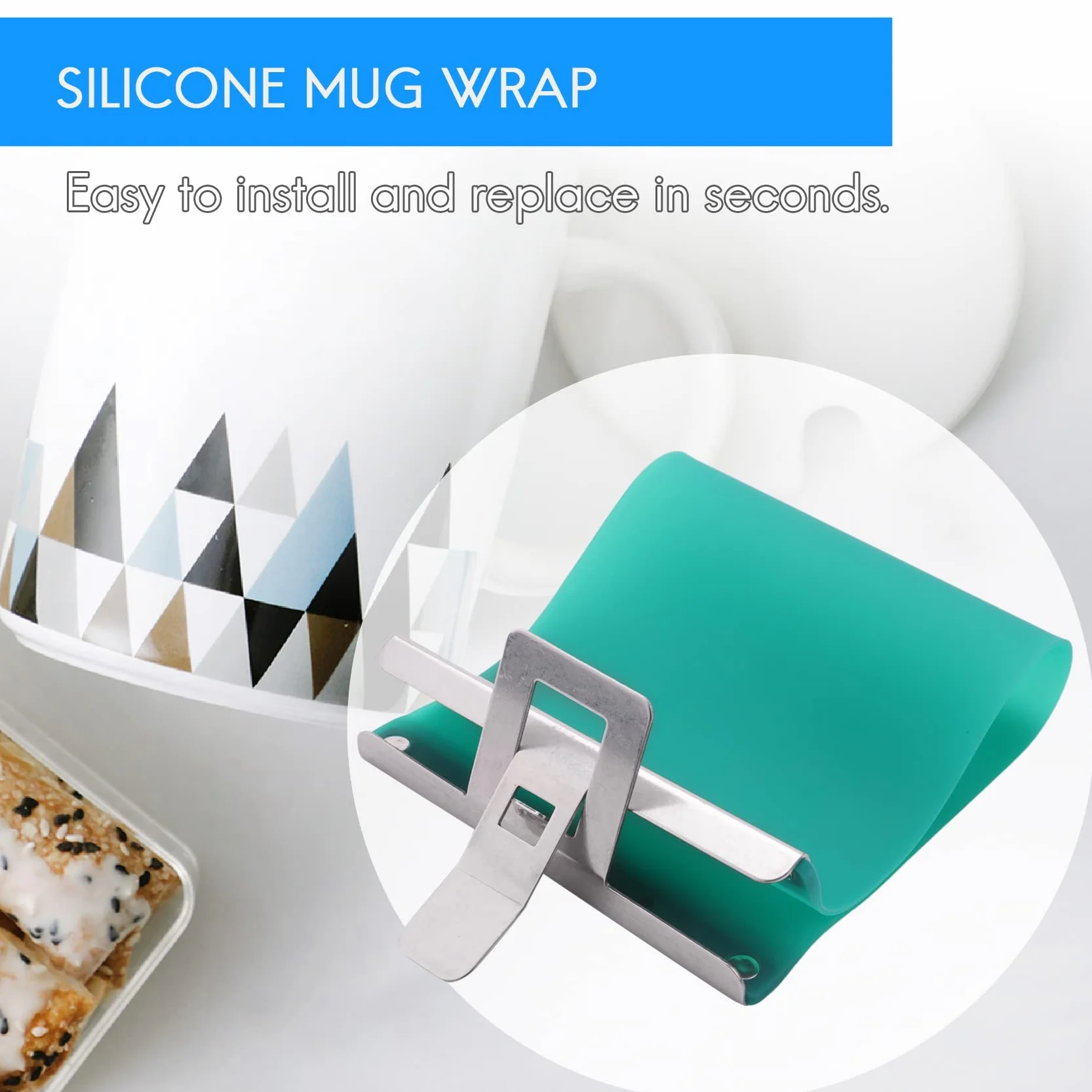 Jevina 4 tazze in silicone per sublimazione 11 OZ forno 3D