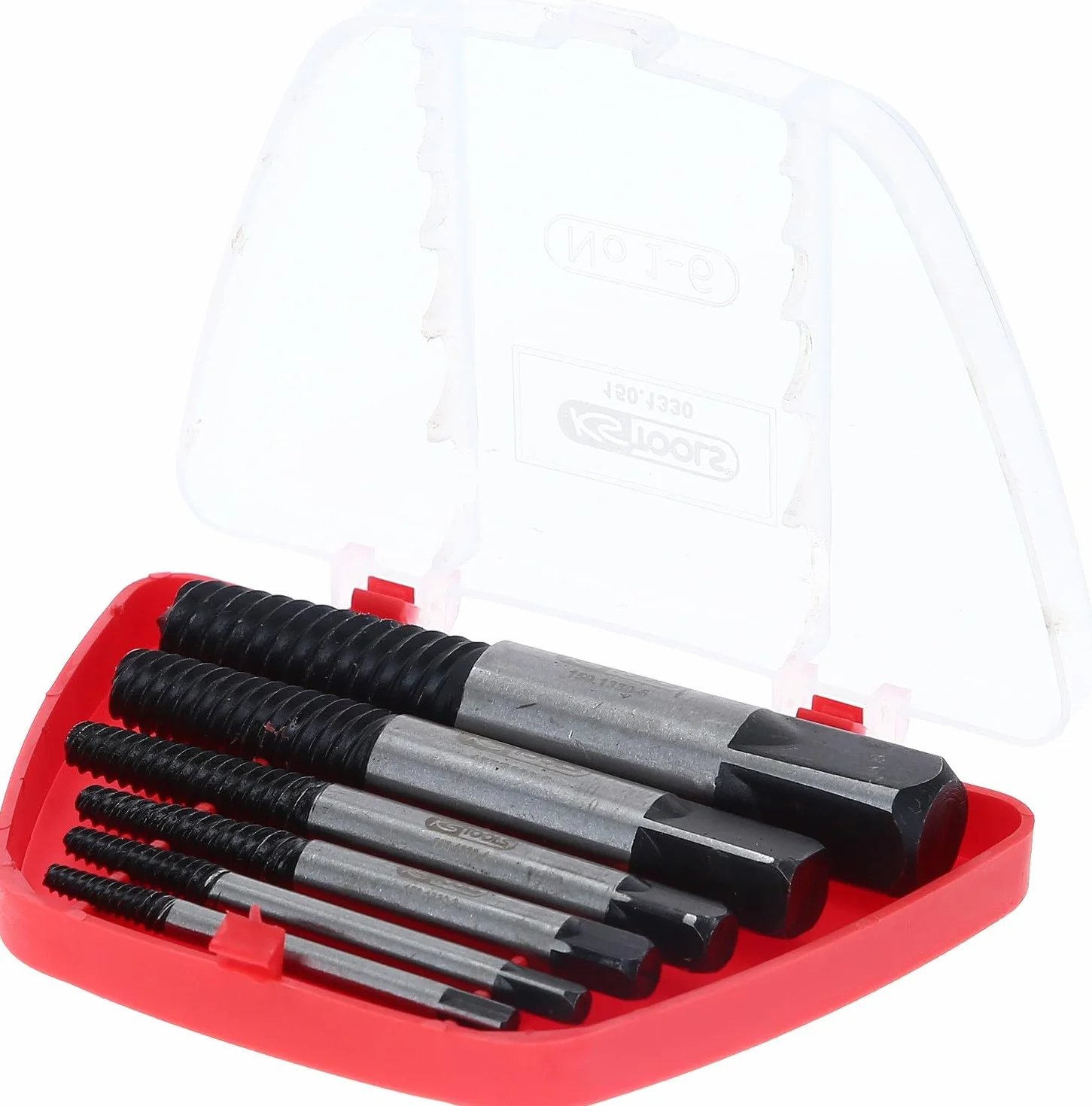 KS Tools 150.1330 Serie di Estrattori per Viti, 6 Pezzi, M3 - M18.in Astuccio di Plastica