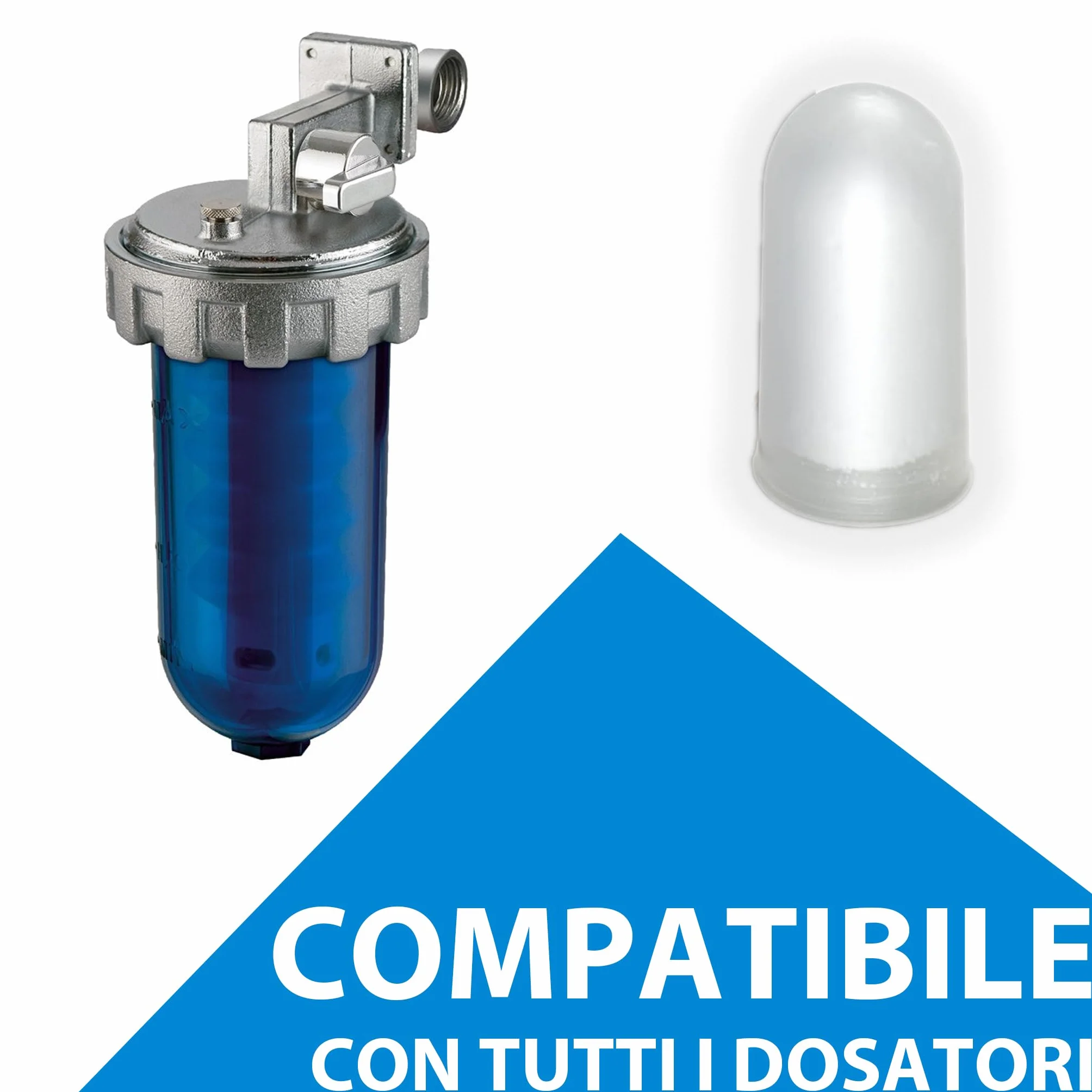 Cartucce Polifosfati per Caldaia Ricarica Universale 12 Pastiglie Filtro Anticalcare Anticorrosivo