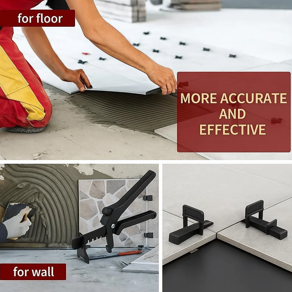 2500 Distanziatori Autolivellanti 1mm per Piastrelle, Made in Italy - Sistema di Livellamento a Perdere Compatibile con Raimondi - Distanziatori Professionali per Posa Precisa (2500pz 1mm)