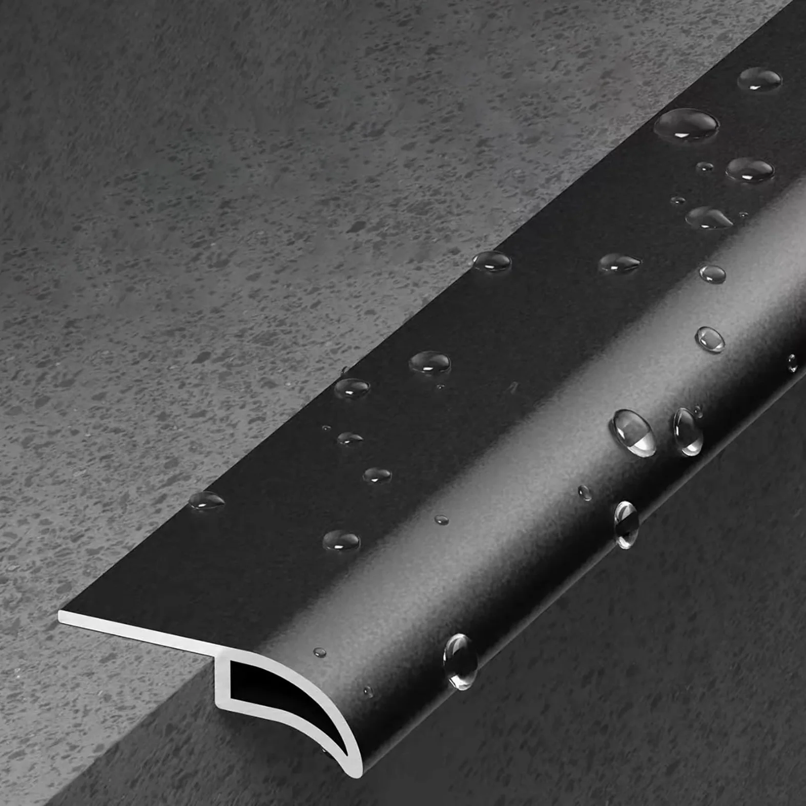 Deflettore Antipioggia, Ala gocciolante for la rifinitura dei Bordi, Impermeabile, in Alluminio Resistente, da 3,3 a 66 Piedi, for gronde e davanzali(2.8m/9.2ft)