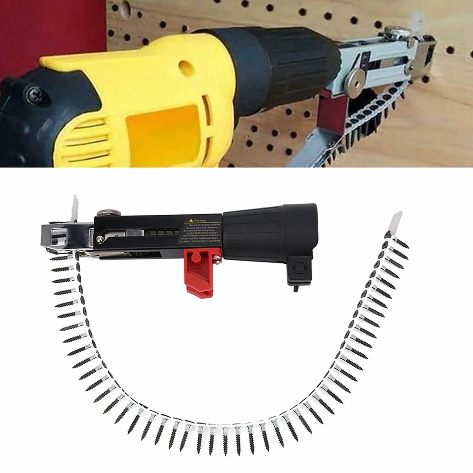 Pistola a vite adattatore, pistola automatica per chiodo, durevole per soffitto per utensili di lavorazione del legno