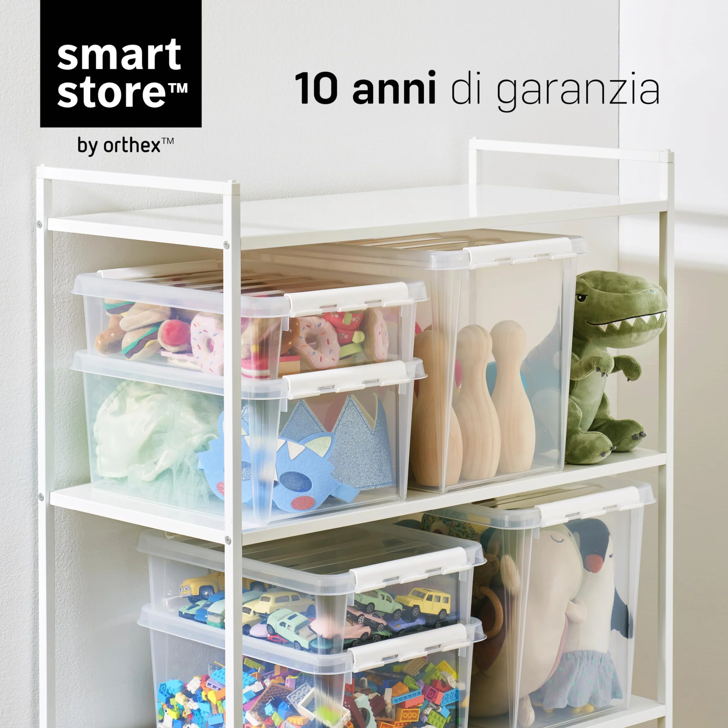 SmartStore Mini Scatole Portaoggetti 0,3L Set da 10 Impilabili Senza BPA Sicure per alimenti