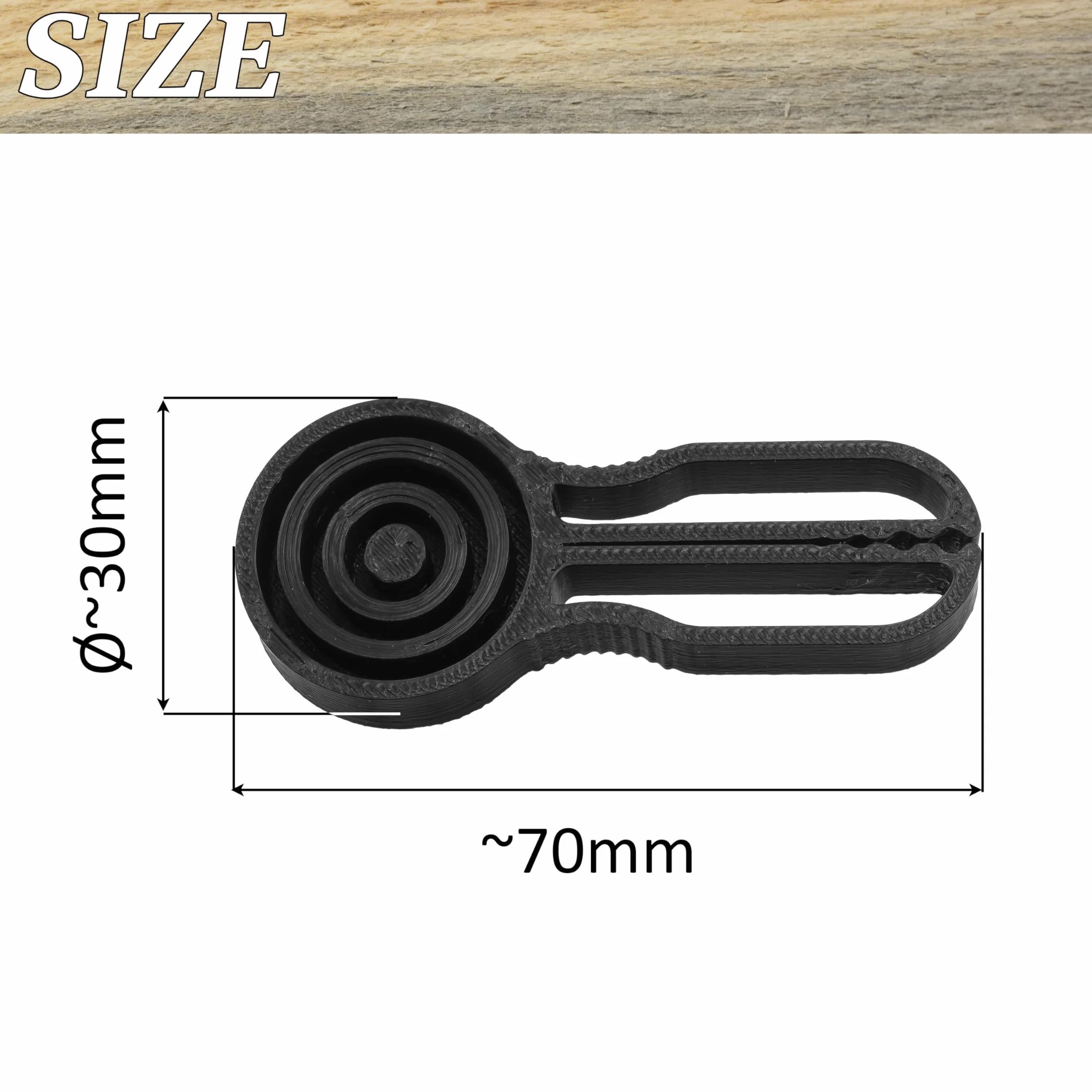 AERZETIX - Attrezzo porta-chiodi con scanalature da Ø1 a Ø6 mm | supporto di chiodatura in plastica
