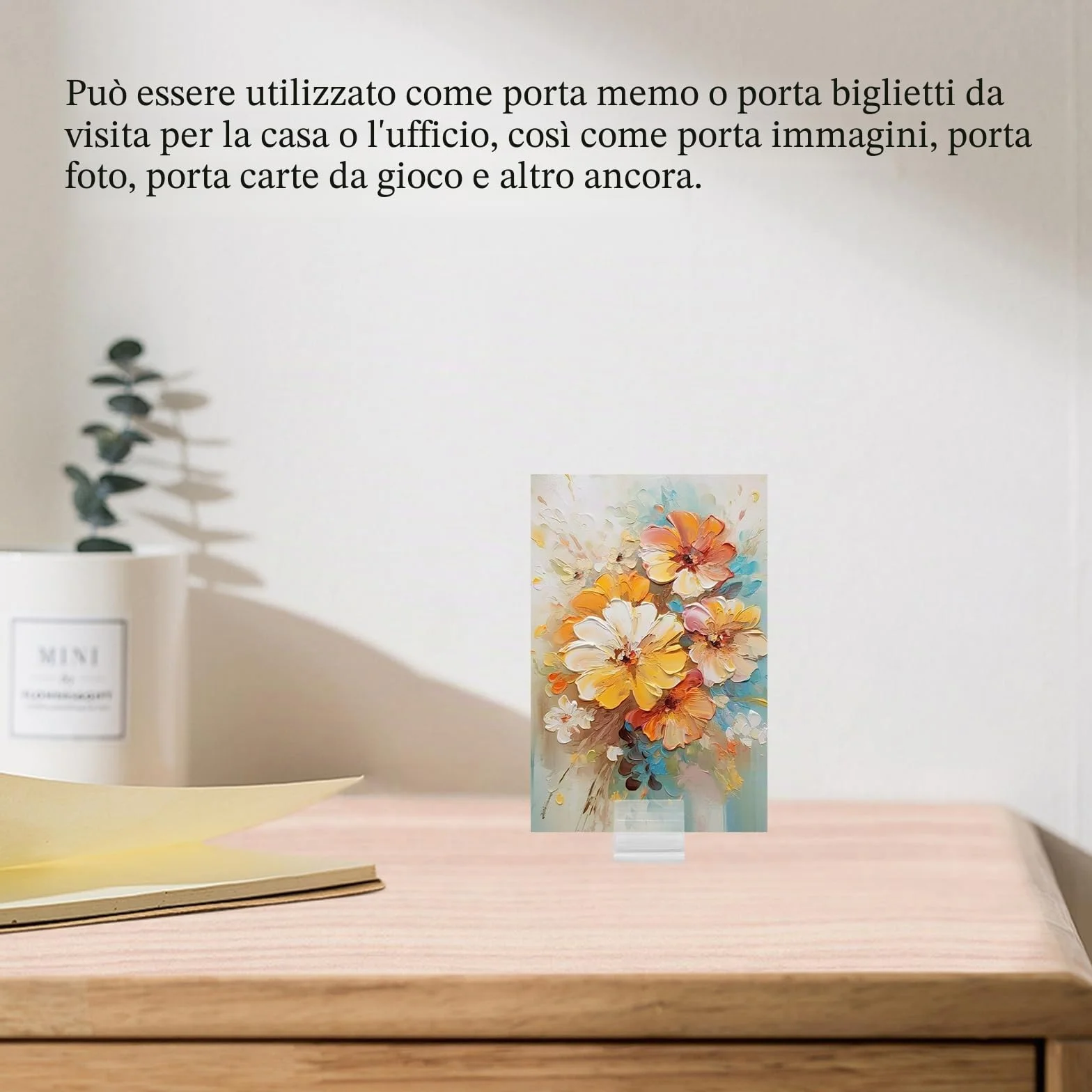 100 pcs Supporti per Carte in Plastica Portacarte Pezzi di Giochi in Plastica Titolari Carte da Gioco Trasparente Supporti Cartelli Triangolare per Foto Biglietti da Visita