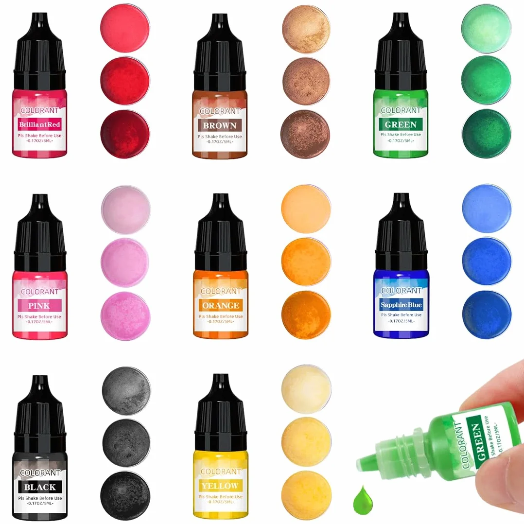 8 pezzi Candele Coloranti Coloranti per Cera di Candela Pigmenti colorati per polvere da colata Altamente Concentrato Coloranti per Cera per Candele Fai da Te per la produzione tintura
