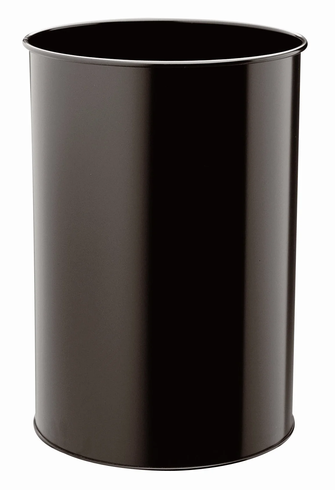 Durable 330301 - Cestino cilindrico in acciaio verniciato 30, capacità 30 litri, 450x315 mm, nero