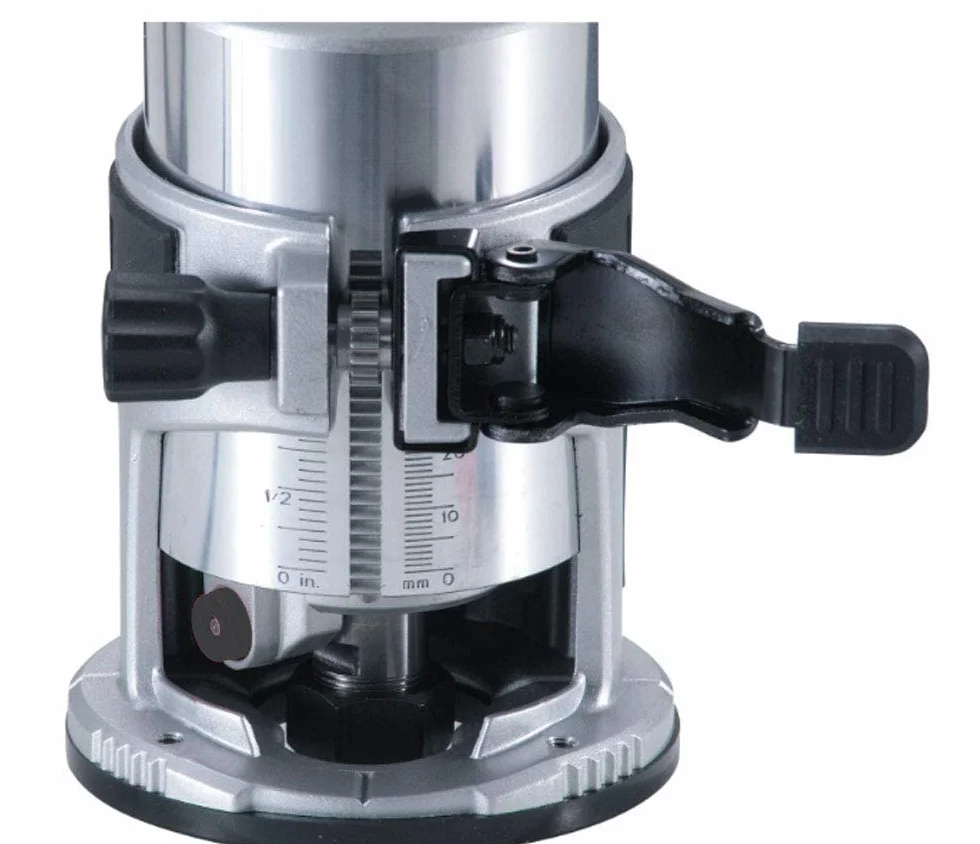 fresa a mano per legno, multifunzione 710 W + 15 pezzi, fresa in metallo duro da 6,35 mm