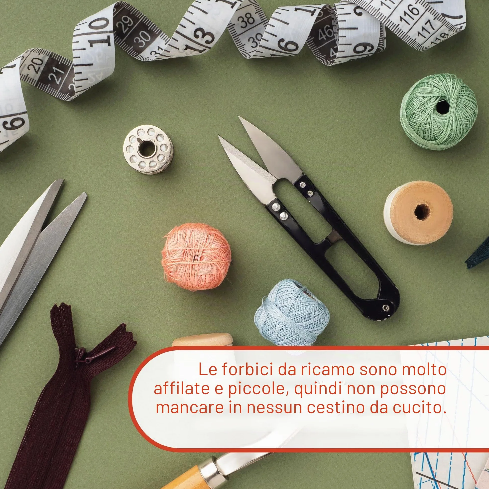 4x Forbici sarta professionali in acciaio inox - Piccole forbici sarta per il taglio preciso del filo, per l'artigianato e per la cura delle piante