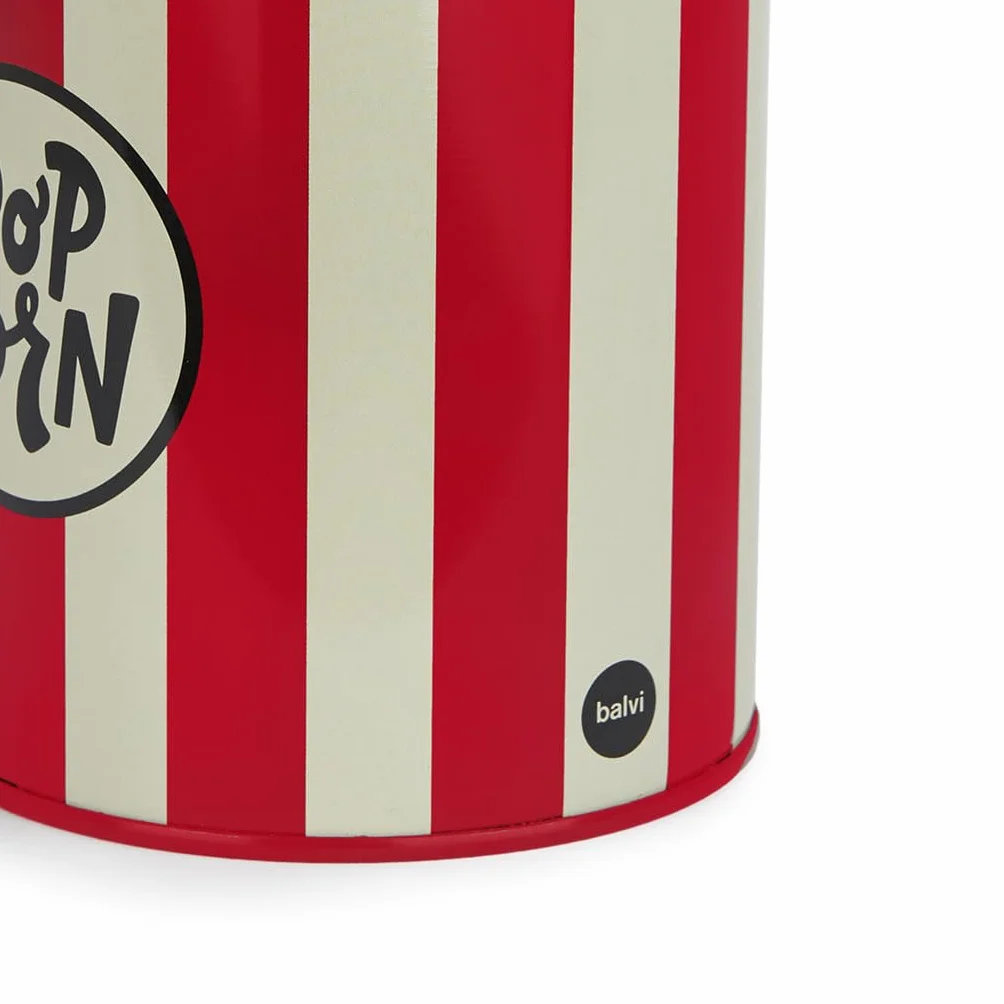 Balvi Portamatite Popcorn Rosso e Beige Metallo