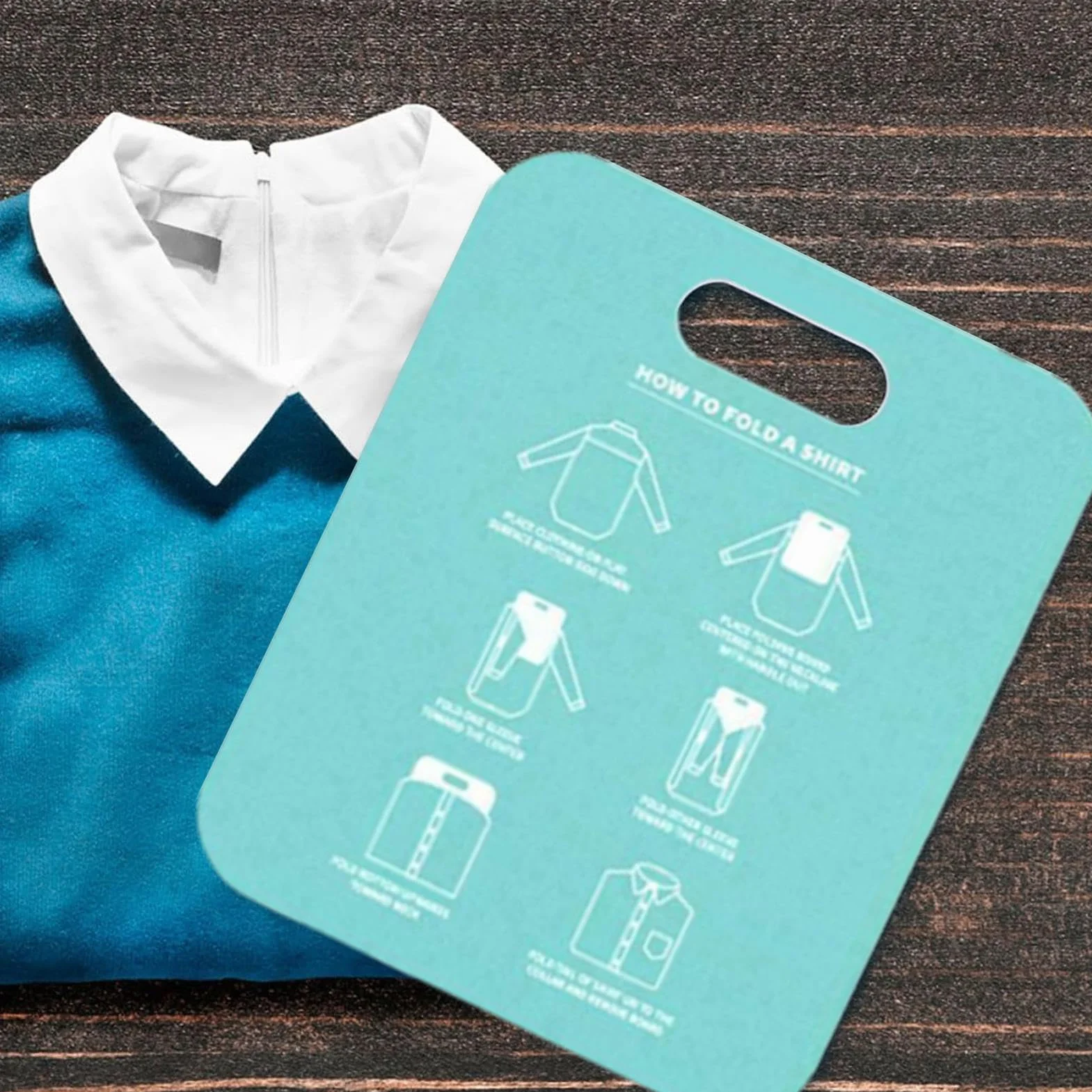 Scheda Pieghevole Della Camicia - Pannello A Cartella Camicia Regolabile | Strumento Organizzatore Di Piegatura Rapida Vestiti | Compact Thirts Follder VAY | Accessorio Per Lavanderia Per Piegatura Or