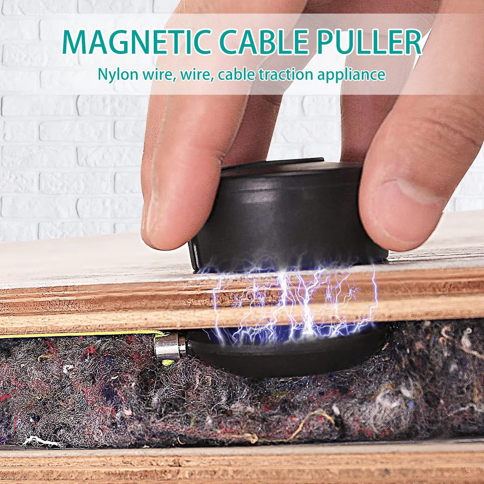 Guida Filo Magnetico Sistema Estrattore Magnetico Tira Filo Mag Estrattore Cavo Magnetico Sistema Di Guida Dell'estrattore Del Cavo Magnetico Per Tipi Di Tubi, Pareti, Pavimenti (4 Pezzi)