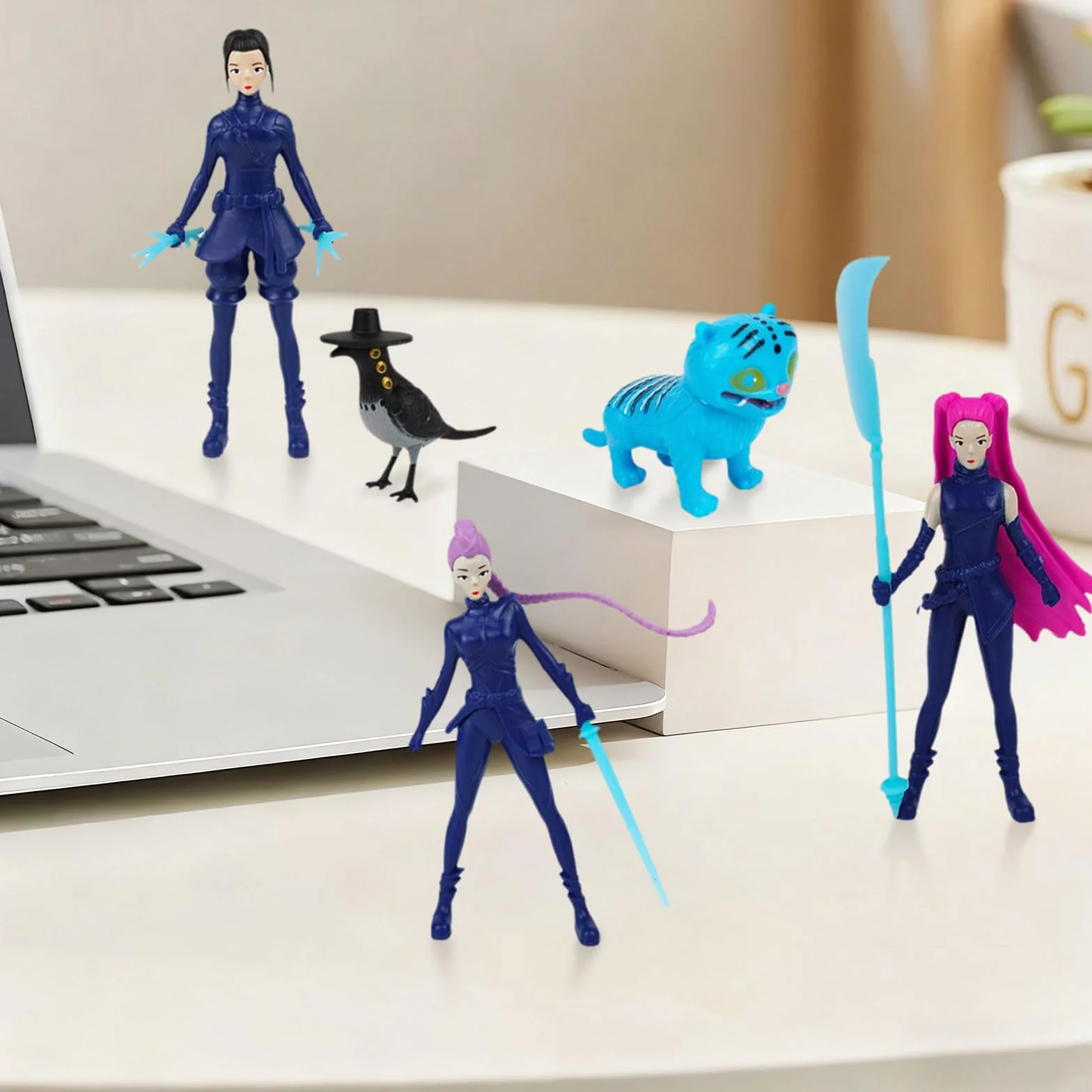 Figure Demoiche Set di 5 Giocattoli Merchandising Modellini Anime da Collezione per Fan di Hunte