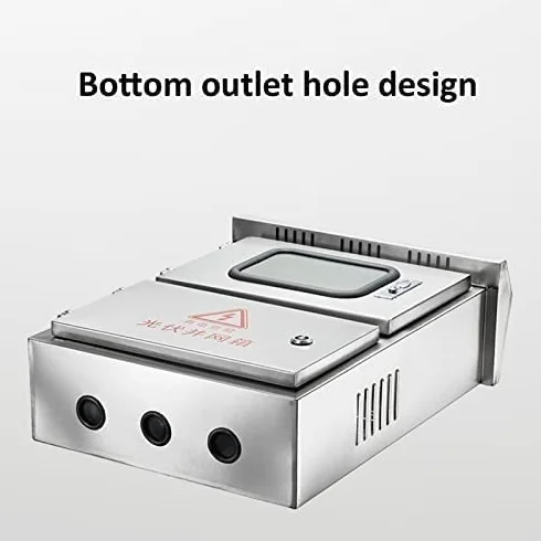 XBTGS Scatola di misurazione elettrica, resistente alle intemperie IP65 201 304, scatola di connessioni fotovoltaiche in acciaio inox, varie dimensioni, per interni ed esterni, 201 Stal Nierdzewna-L40