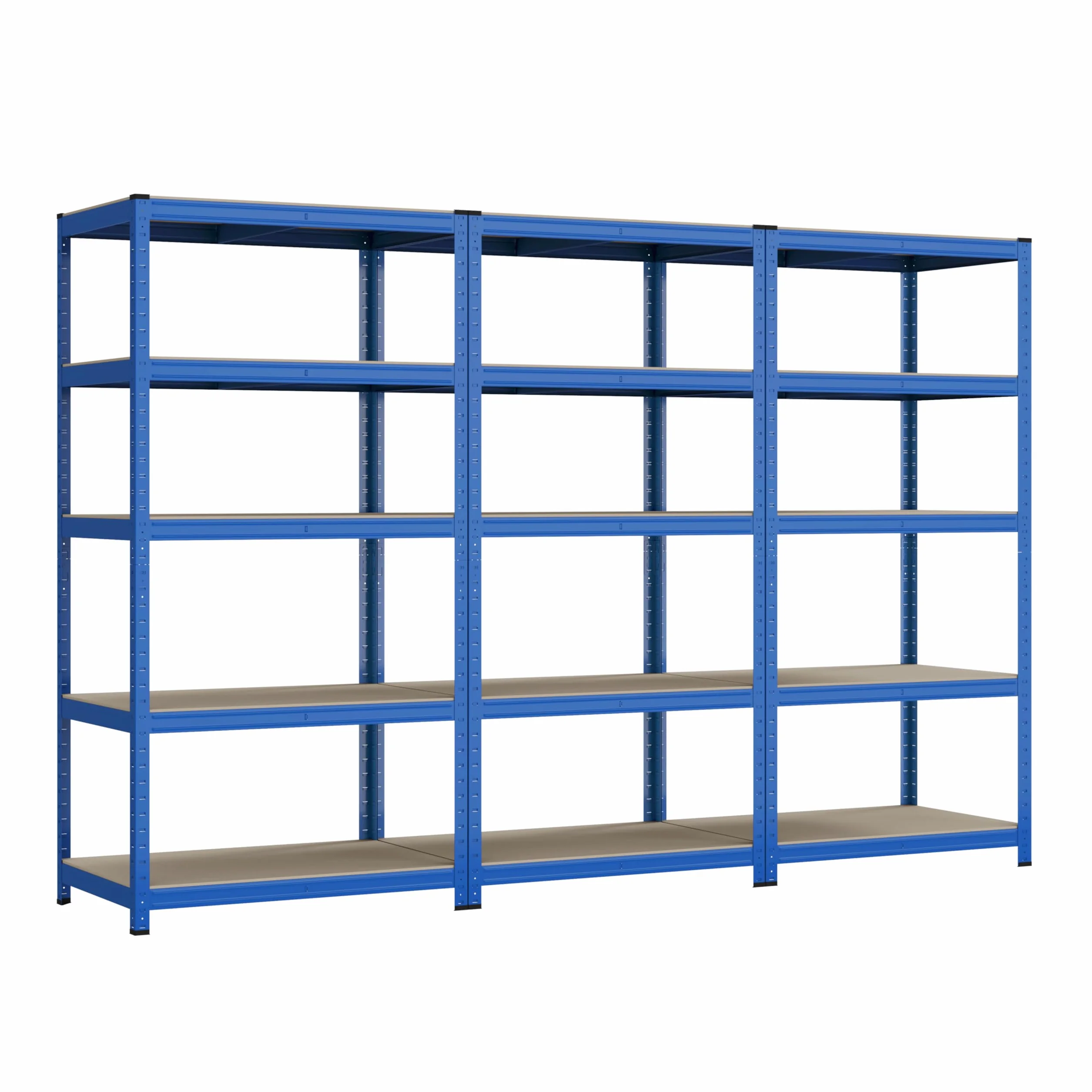 Racking Solutions - 3 unità di Scaffalatura / Scaffale per garage / Sistema di stoccaggio in acciaio, carichi pesanti, Capacità di carico totale 4125kg, 5 ripiani