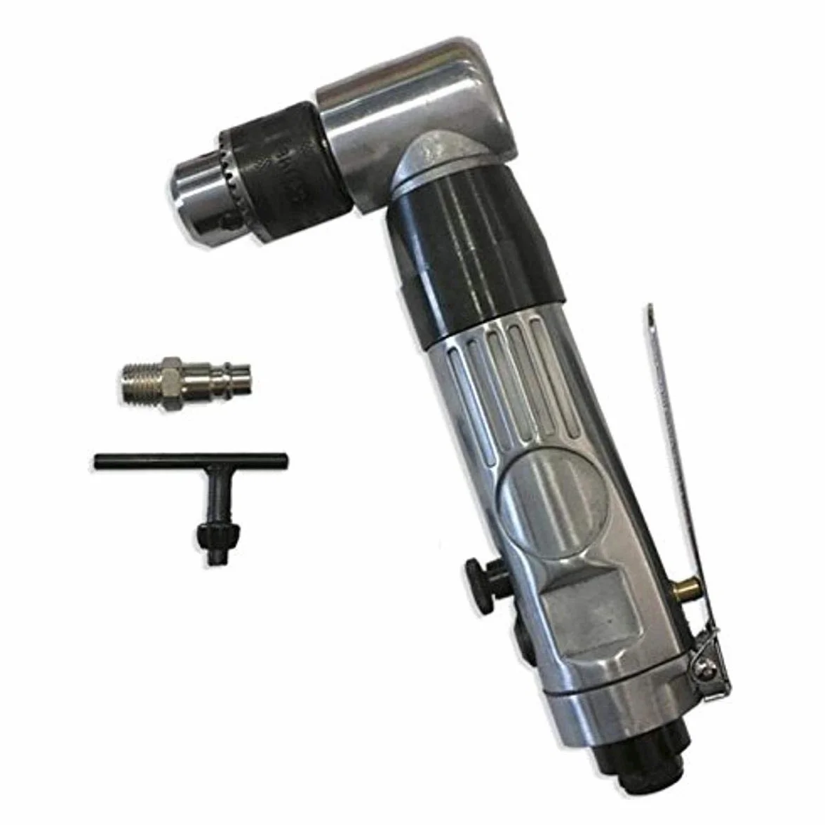 JBM 52527 Trapano Pneumatico Reversibile, Angolo di 90 Gradi, In Alluminio, Velocità di Rotazione 1.500 Giri/min, 3/8" Mandrino