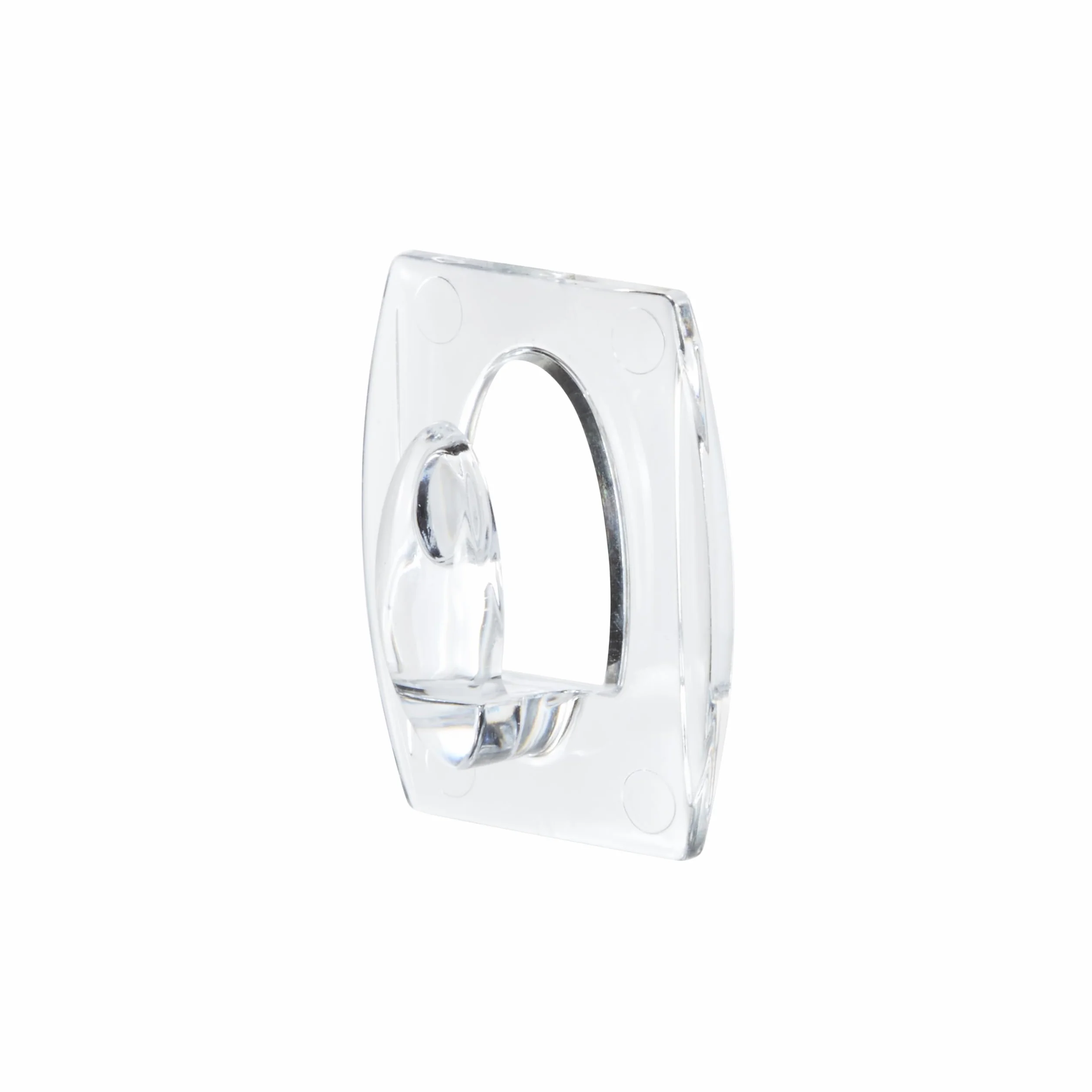 Command Mini Ganci Adesivi Trasparenti per Decorazioni Interne, 6 Ganci e 8 Strisce, Tenuta 225g