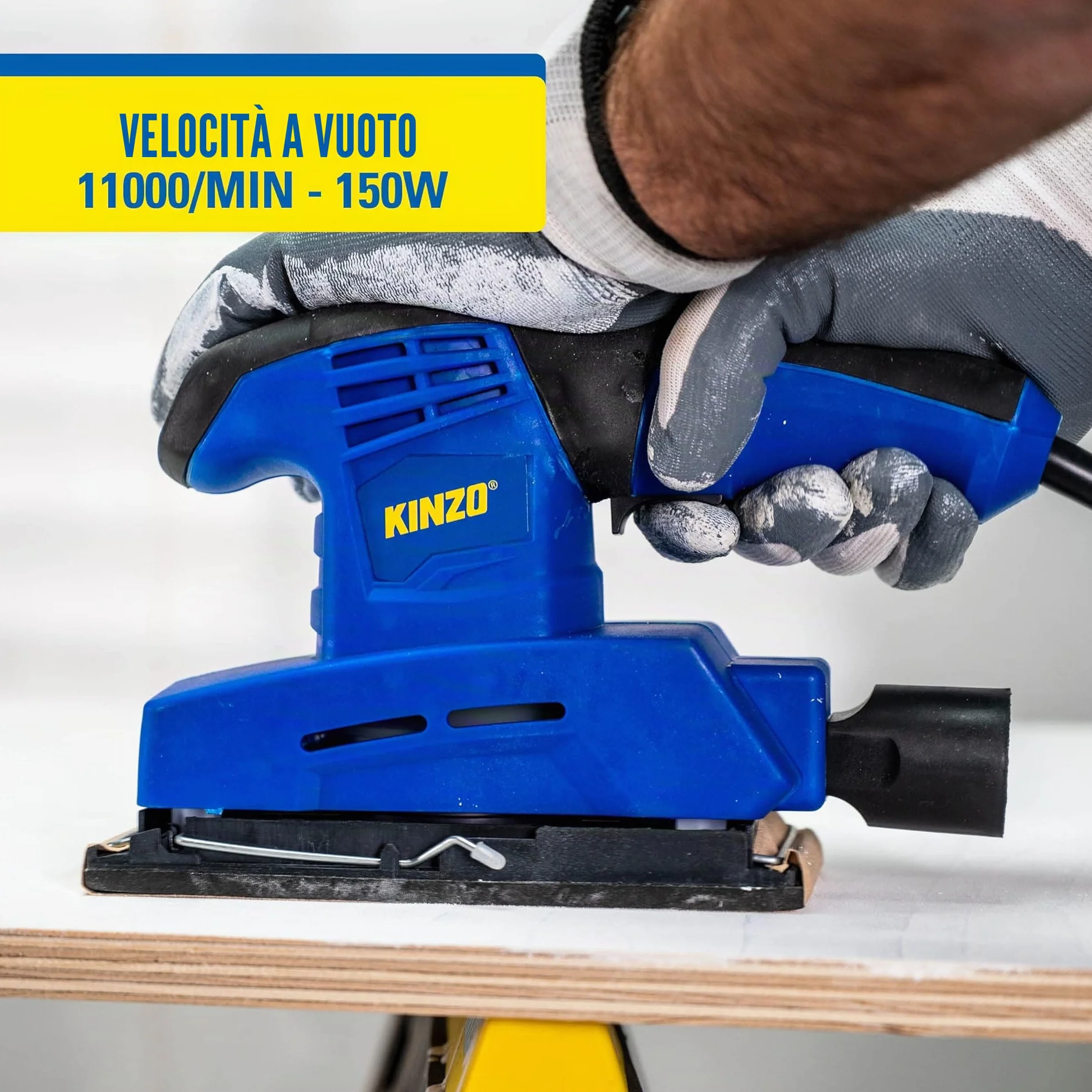 Kinzo Levigatrice orbitale 230 V Lavorazione del legno