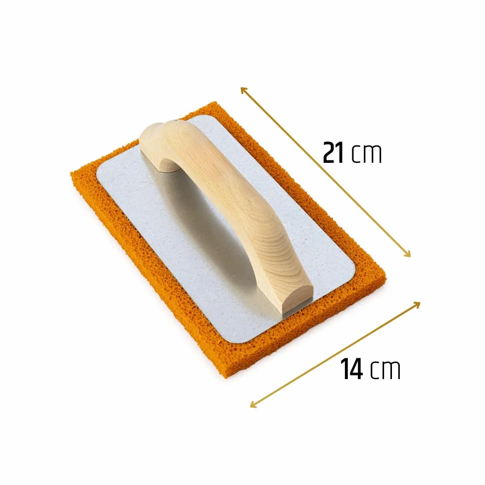 PENNELLIFICIO 2000 | Frattazzo Professionale con Spugna Rettangolare Morbida, per Stesura di Intonaco e Rasatura, Misura 21 cm x 14 cm, Made in Italy