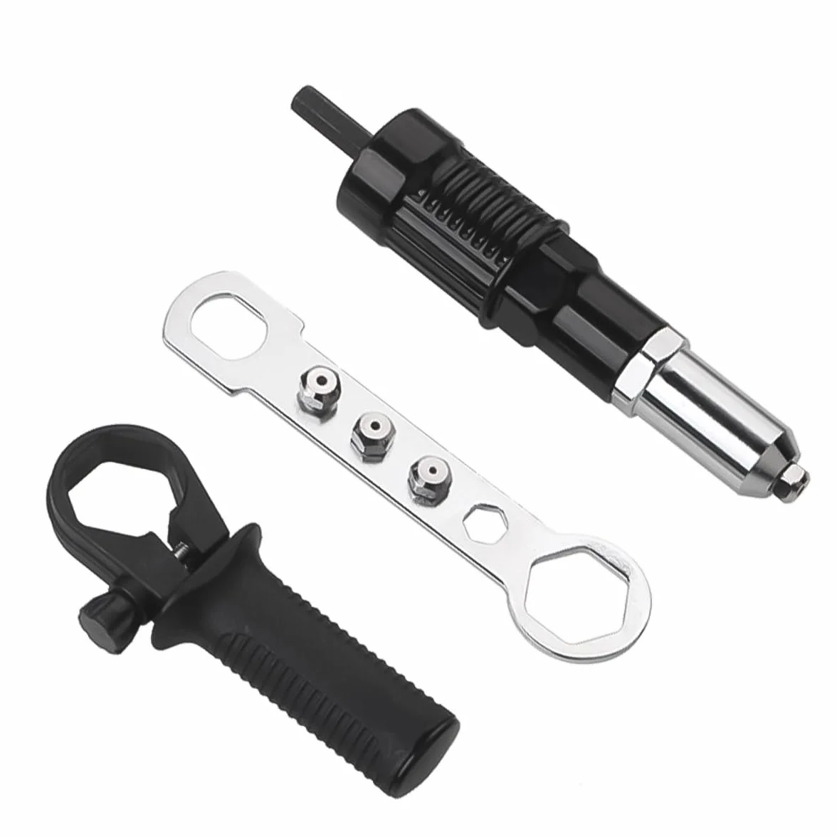 POFET Adattatore per Pistola Rivetto Elettrico Adattatore per Rivetti Ciechi Adattatore per Rivettatrice per Avvitatori a Batteria e Trapani