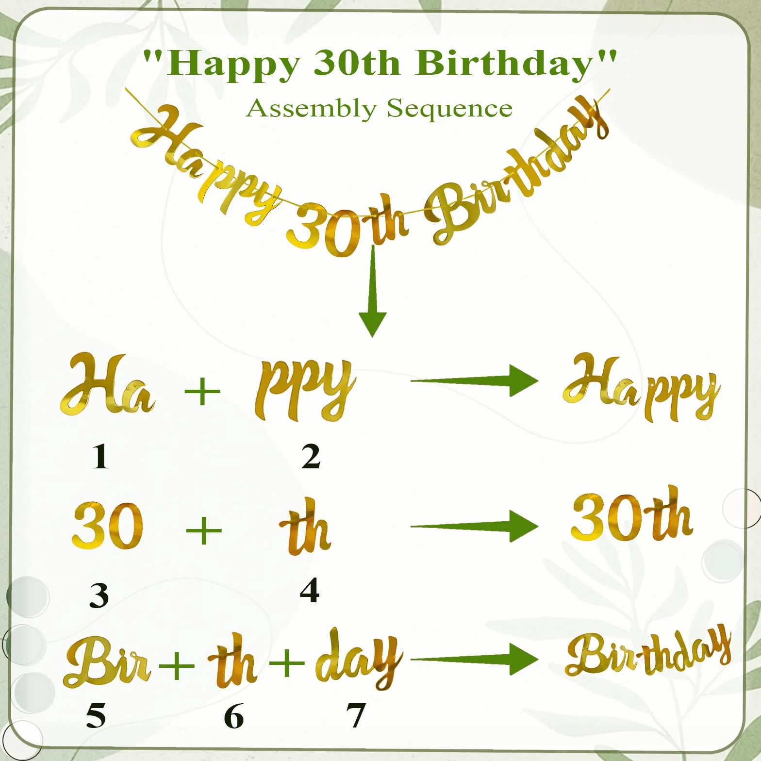 Palloncini 30 Anni Compleanno Verde Oro,Decorazioni 30 anni Compleanno Donna Uomo,Festone Happy 30th Birthday,Pompons, Palloncino Cuore Riutilizzabile,30 Anni Decorazioni Festa Compleanno