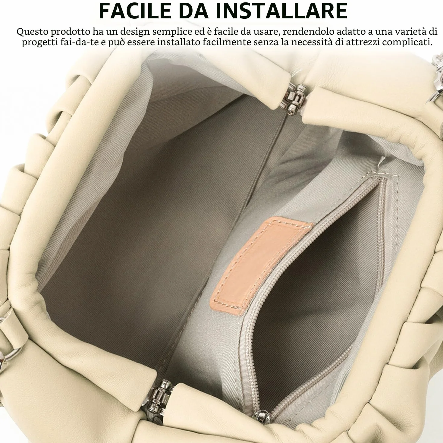 4 pezzi cornici per borse in alluminio, accessori per la produzione di borse, accessori fai da te, kit fai da te, strumenti fai da te