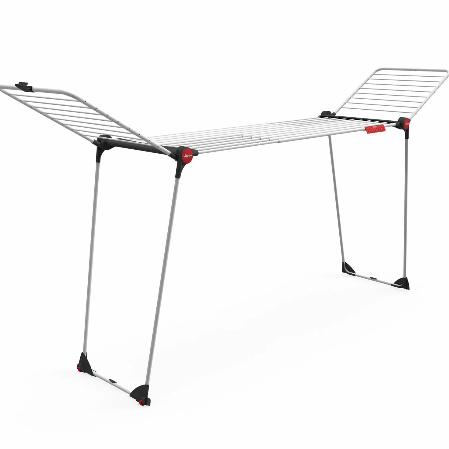 Vileda Infinity Flex XXL Stendibiancheria, Aste telescopiche Estendibili, Stendibiancheria Già Montato, Bianco