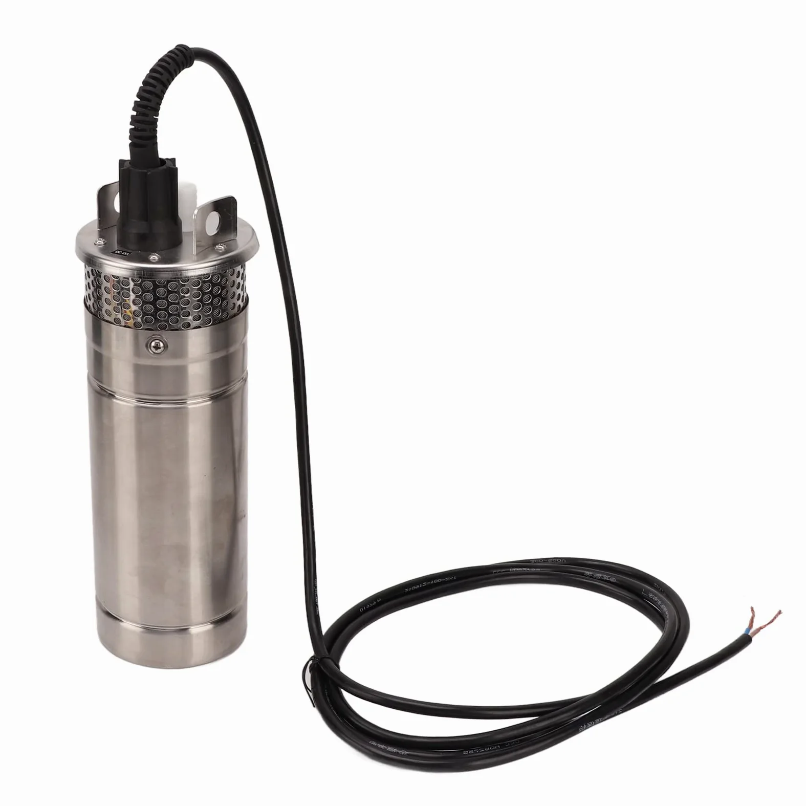 Fafeicy Kit Pompa Ad Energia Solare Pompa Sommergibile per Pozzo Profondo da 12 V con Potenza di 120 W Sollevamento di 230 Piedi Flusso di 3,2 GPM Corpo in Acciaio Inossidabile per (DC12V)