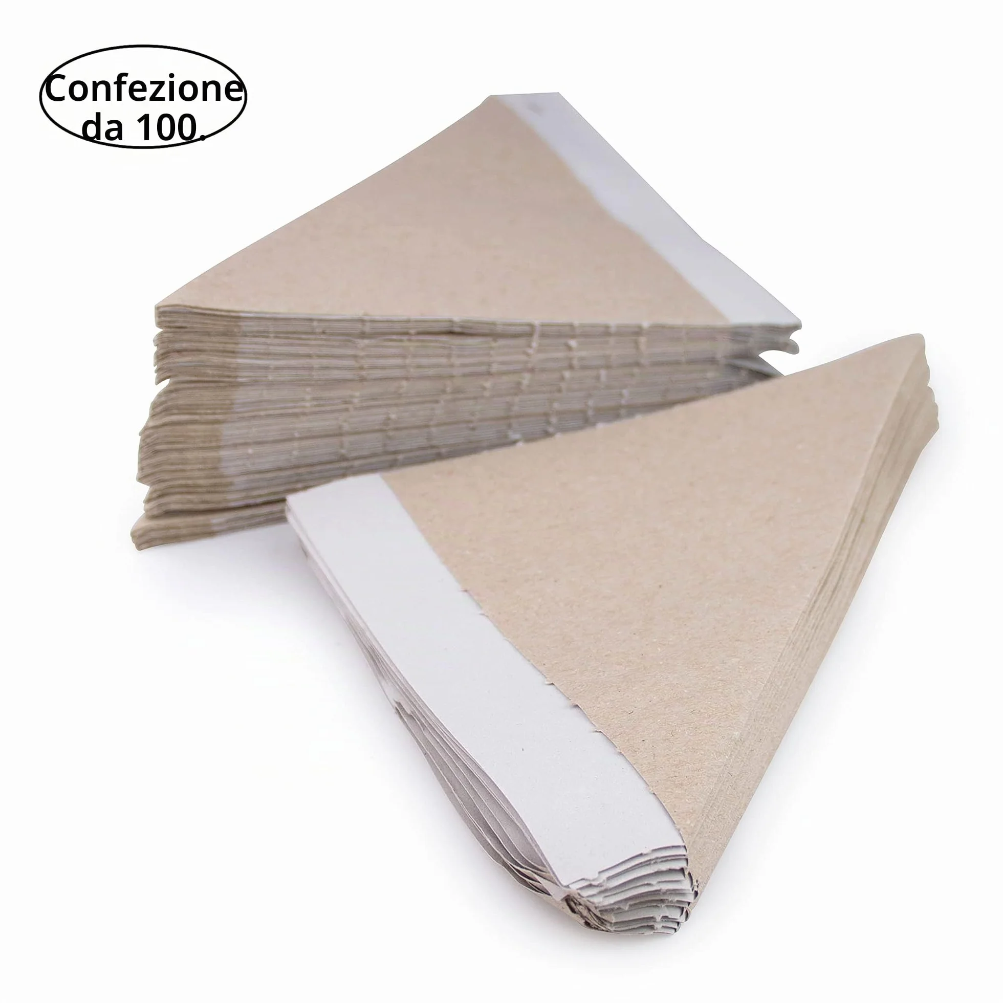 Extiff Confezione 100 cornette cartone riciclato 17x24 cm