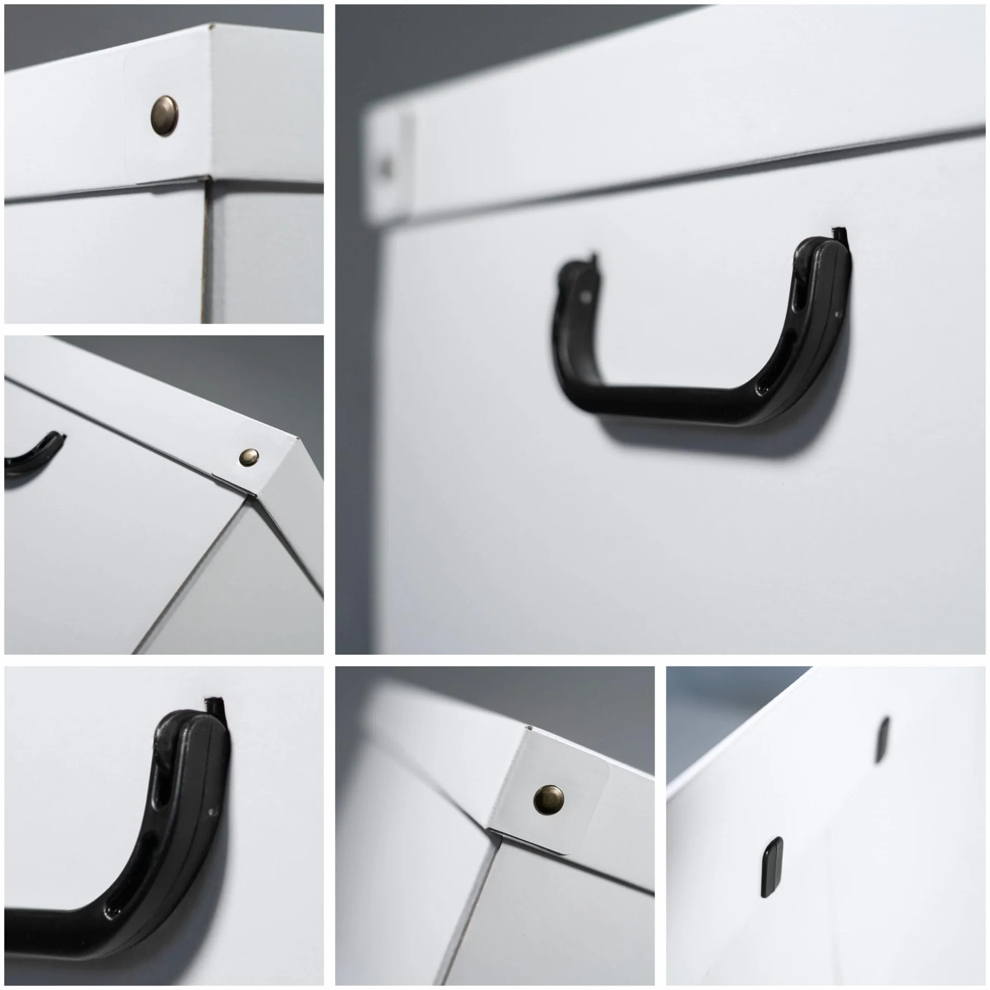 Lavatelli Set 2 pezzi Scatole armadio in cartone organizer vestiti biancheria cambio stagione Cuoio 50x40xh25 cm