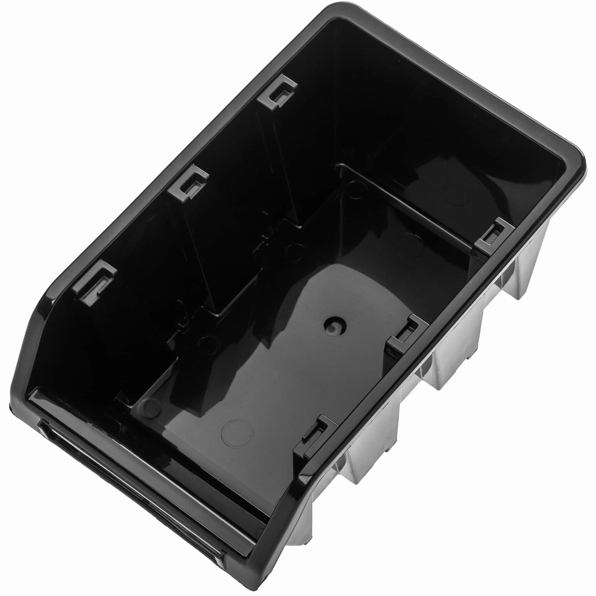 KADAX Contenitori Impilabili da Parete, Cassette in Plastica per Minuteria, 115 x 80 mm, Nero (10 szt.)