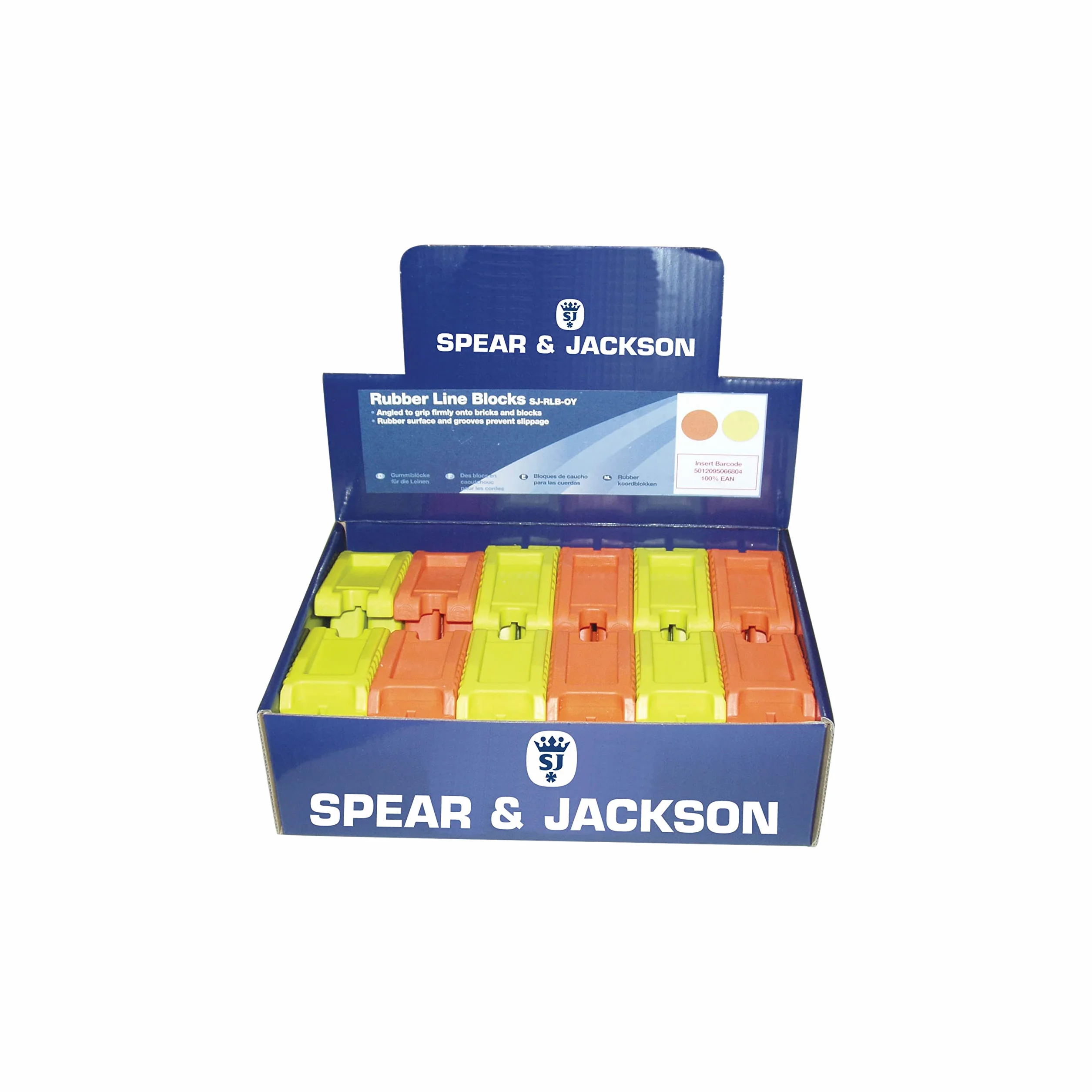 Spear & Jackson SJ-RLB-OY Scatola da 24 blocchi Rubber Line