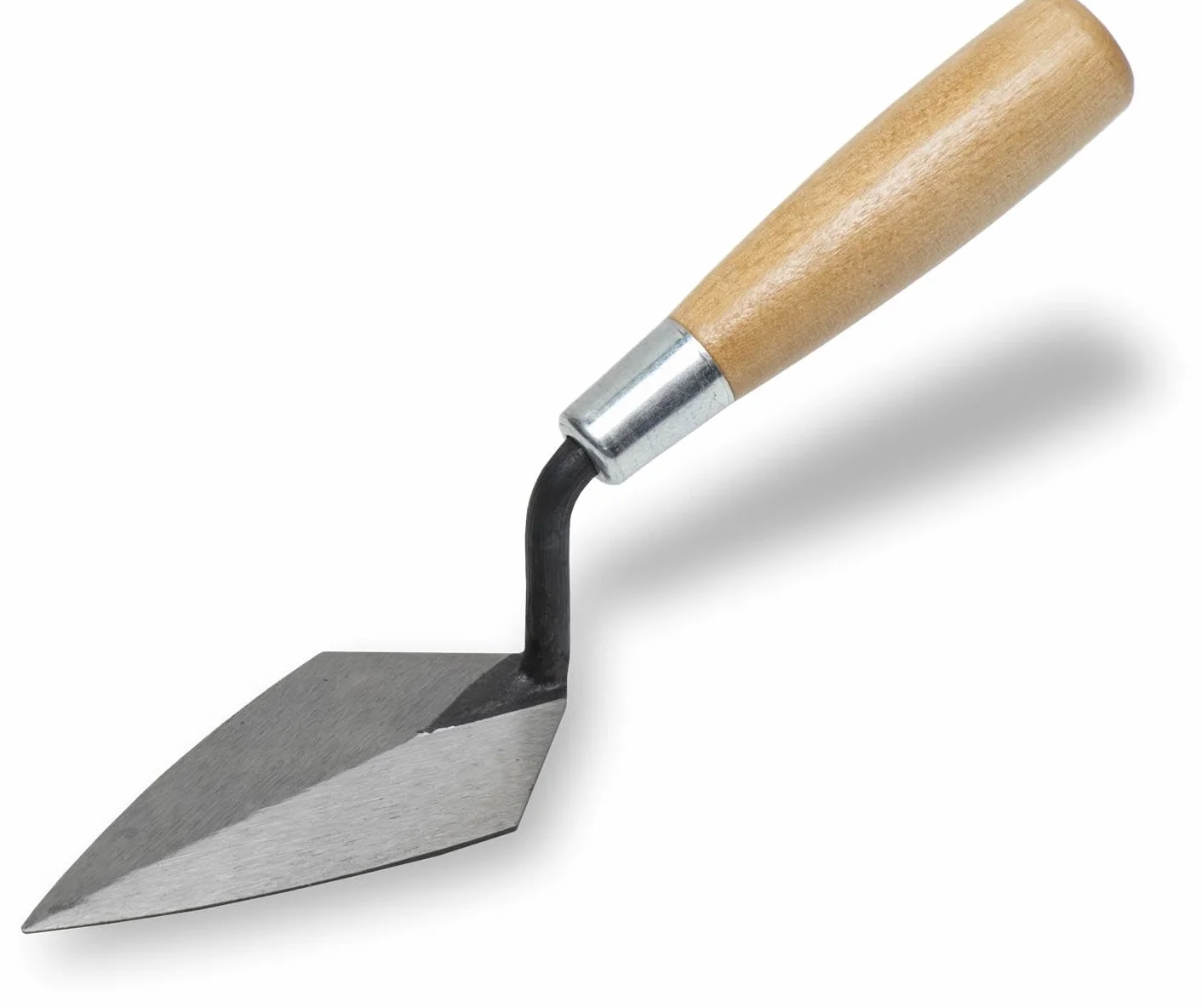 Marshalltown 46 114S Archaeology Trowel, Rigida a Punta in Stile londinese, con Manico in Legno, cazzuola in Acciaio, Dimensioni: 102x51 mm, Argento