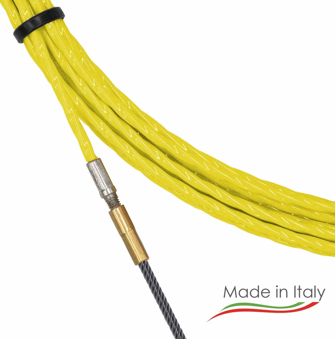Arnocanali Snake Amf3.010 Sonda Spiralata Poliestere, 10 metri Ø 3 mm, Giallo