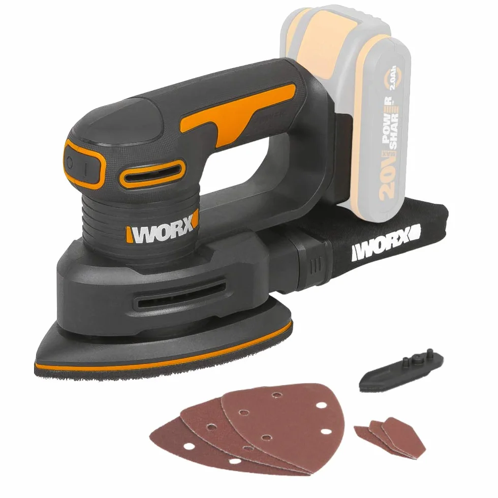WORX WX822.9 Levigatrice di finitura 20V a battteria-solo corpo macchina