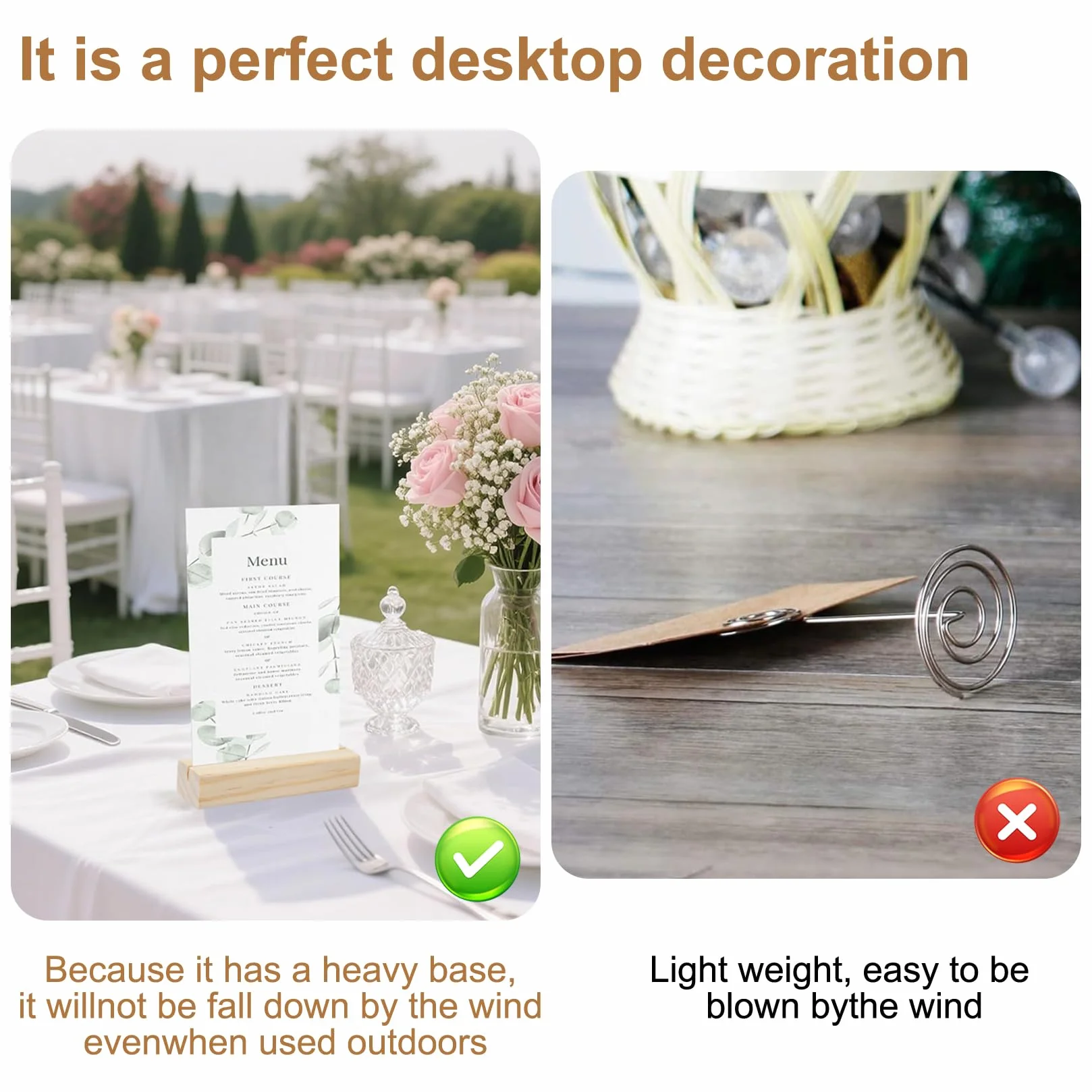 12 Pz Segnaposto Legno Supporto, Segnaposto Tavolo in LegnoPorta Menu da Tavolo, Porta Carte Menu, Porta Biglietti da Visita in Legno per Matrimonio Compleanno Comunione ristoranti feste