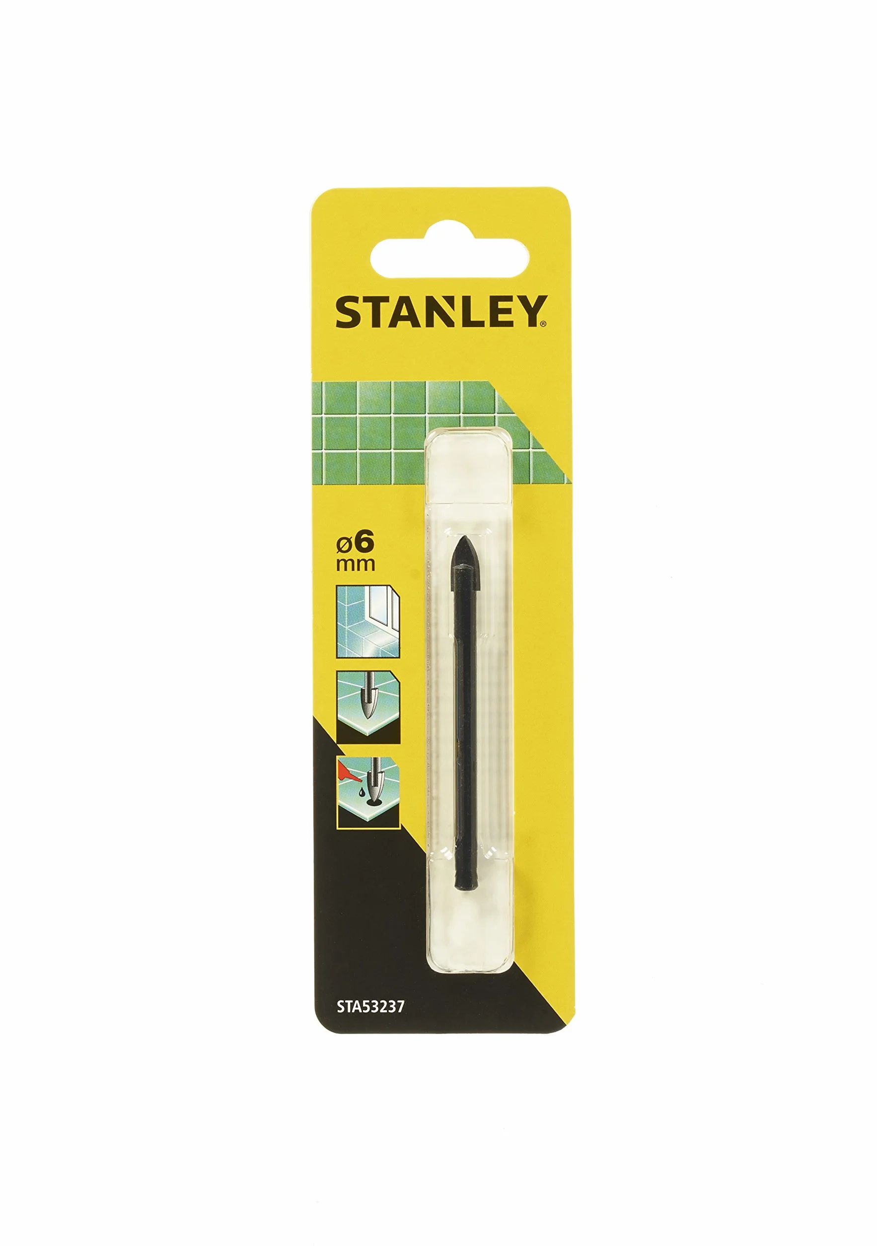 STANLEY STA53237-QZ Punta per vetro e ceramica 6 mm.