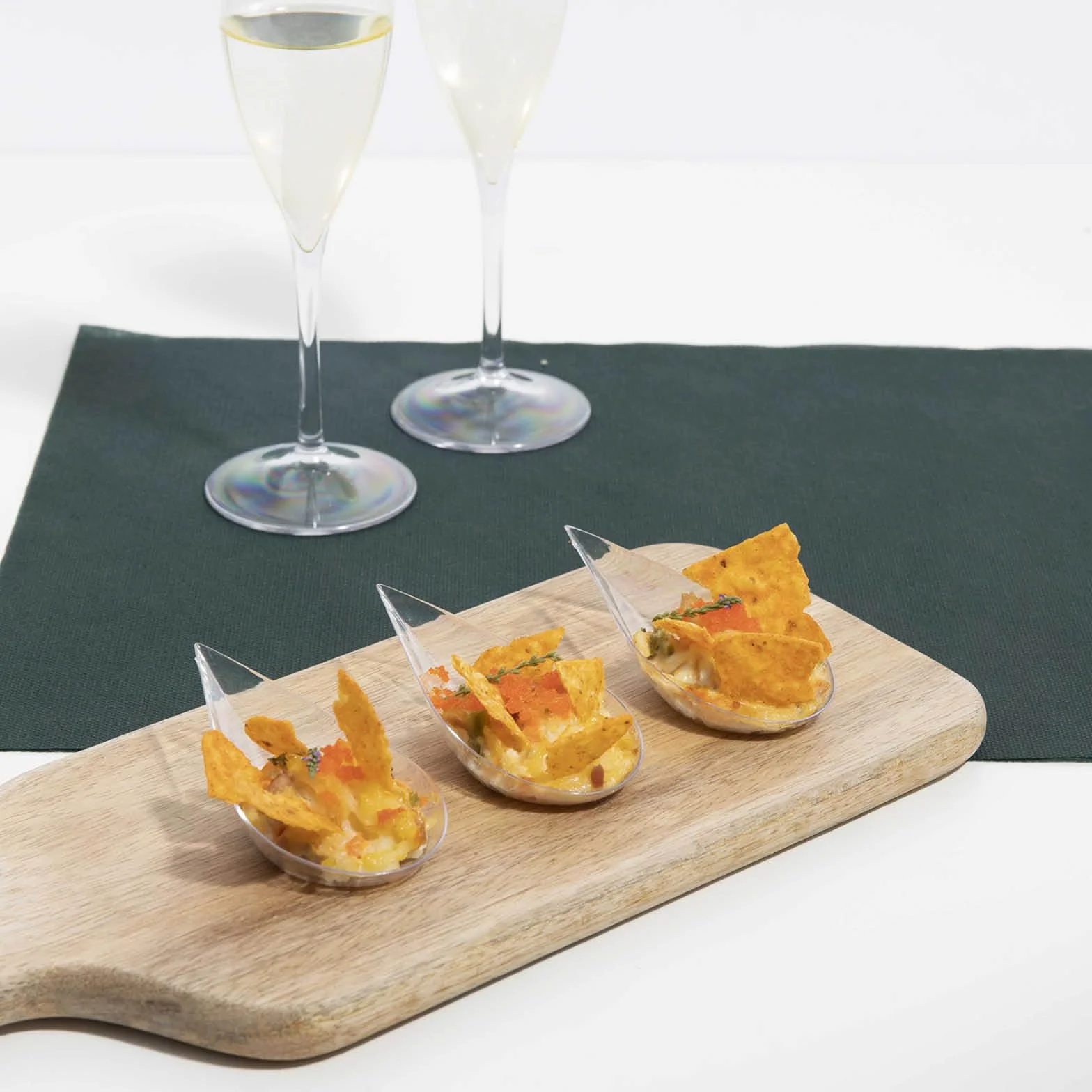 Cucchiaio Catering a Forma di Lacrima Colore Trasparente 50 unità 10,1 x 5 cm Plastica Riciclabile